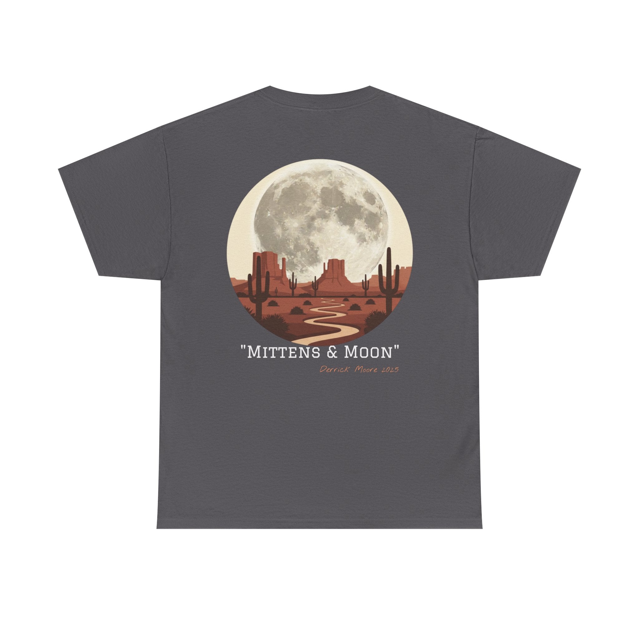 "Mittens & Moon" Graphic Tee--Moonrise Desert T‑Shirt