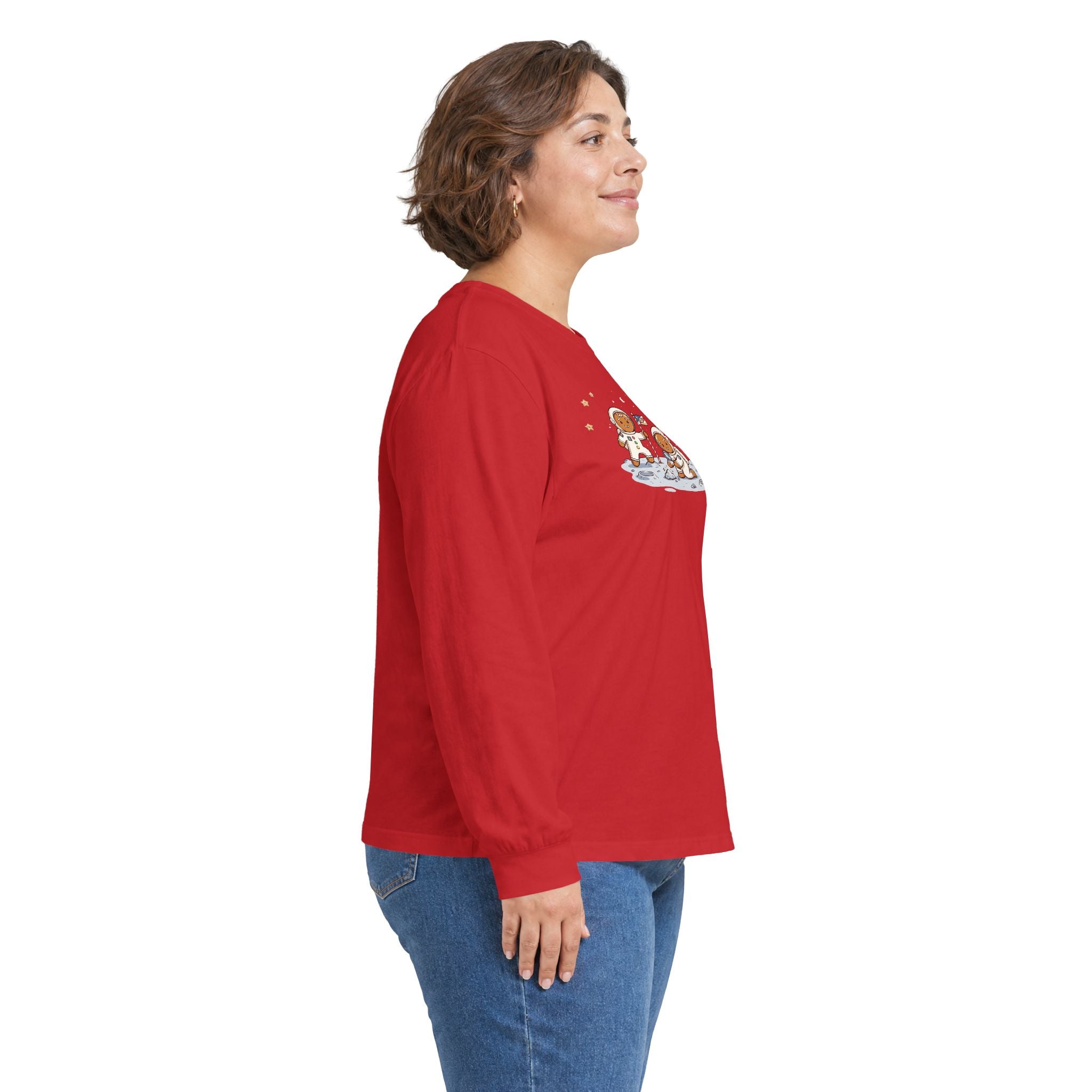 Christmas Gingerbread Crew Long Sleeve Tee — "Merry Christmas 2026"