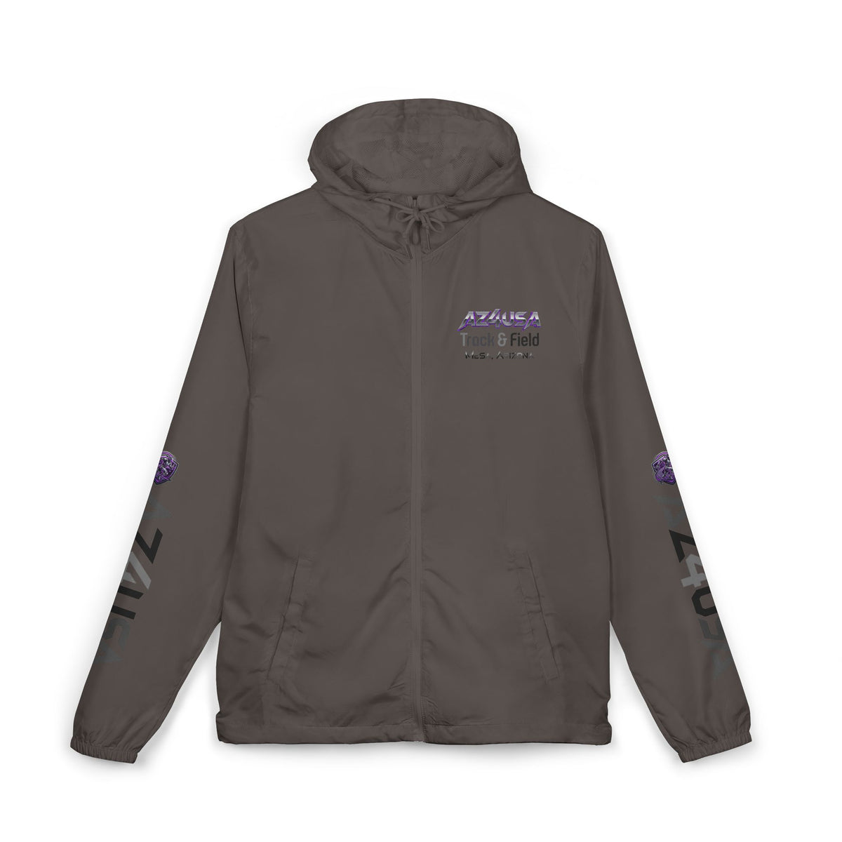 AZ4USA Track & Field Windbreaker Jacket — Mesa Arizona Camo Full-Zip