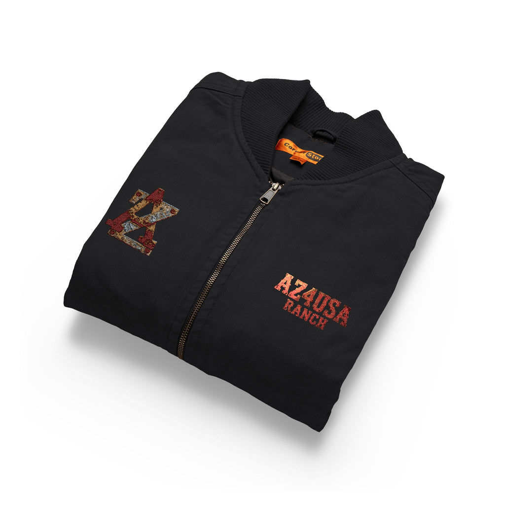 Embroidered Washed Duck Cloth Work Vest —AZ4USA Ranch Durable Utility Vest with Chest Embroidery