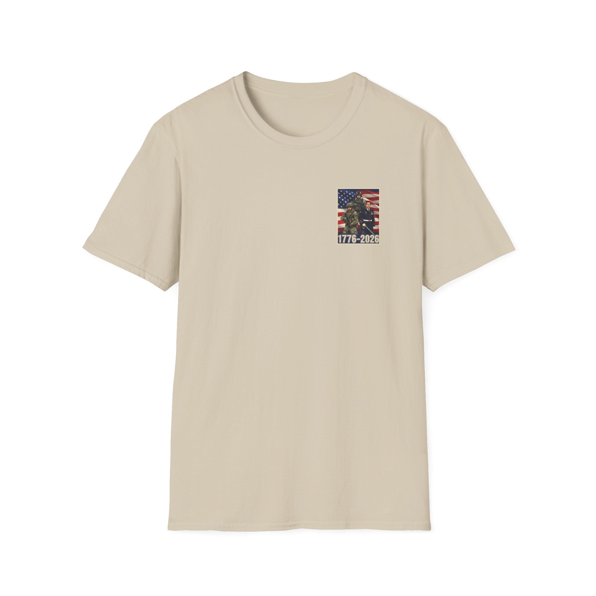 Patriotic Eagle 250 YEARS T-Shirt — "God Bless America" Born Free USA Tee