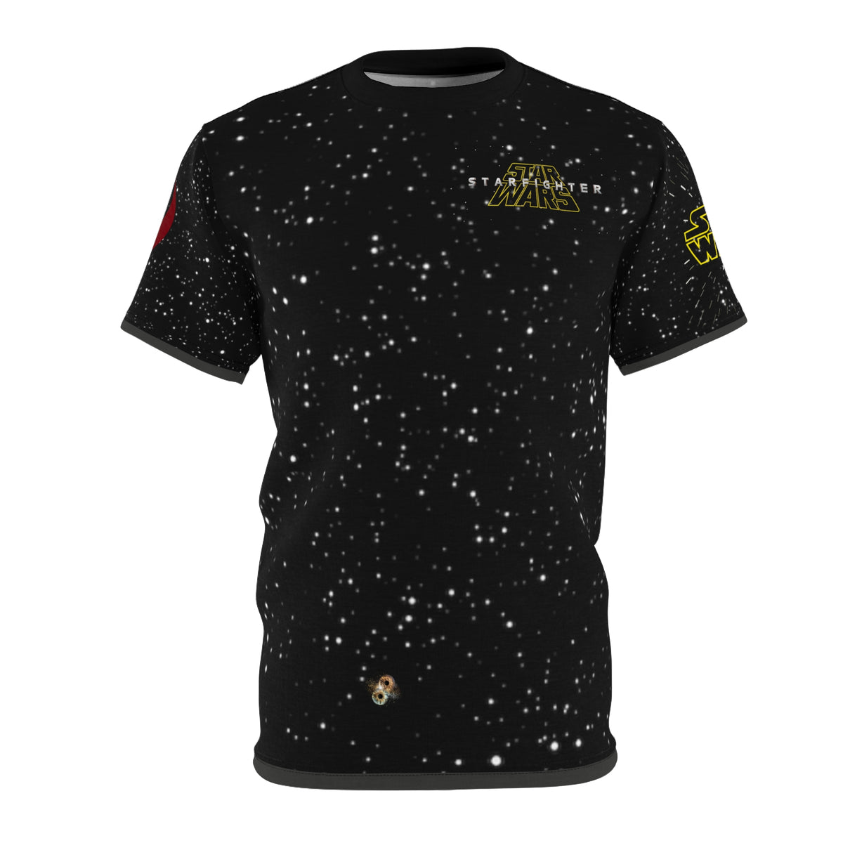Star Wars Starfighter Tee — 'STAR WARS' Space Logo All-Over Print Shirt