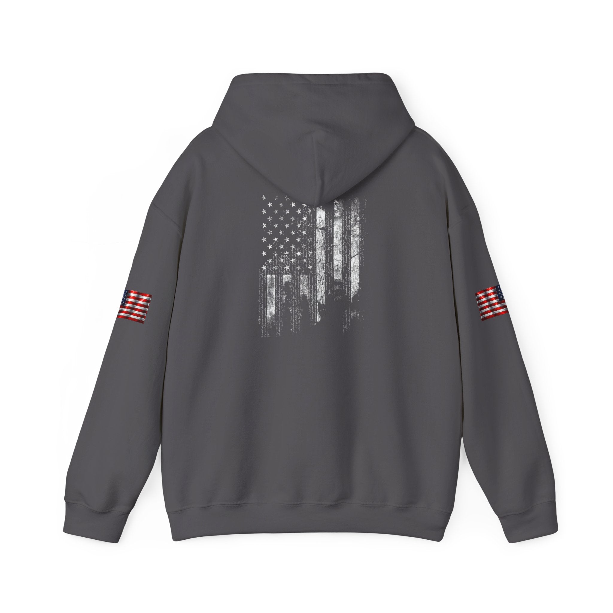 Born Free Hoodie — Minimalist White Pullover with 'BORN FREE' Text