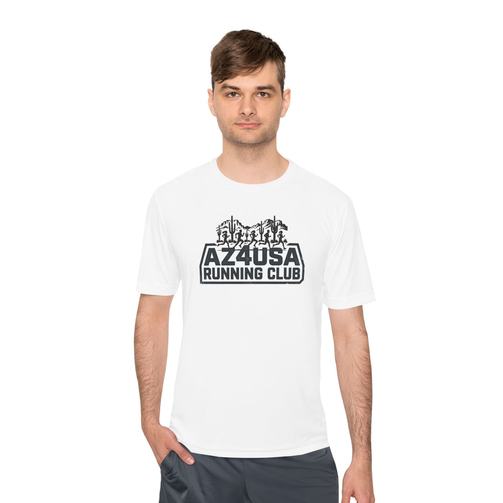 Az4USA Running Club Moisture-Wicking Tee — Trail Skyline Graphic