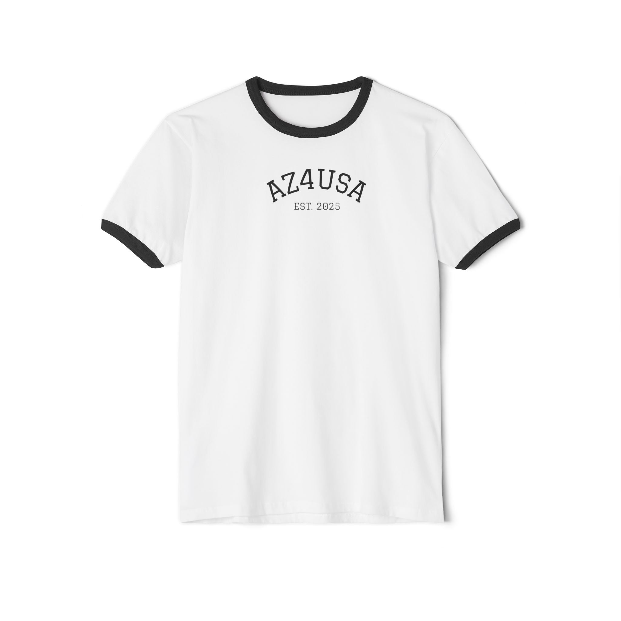 Arizona Flag Cotton Ringer T-Shirt, Vintage Ringer Tee, Unisex Soft Cotton Shirt, Casual Everyday Wear, AZ Pride Apparel