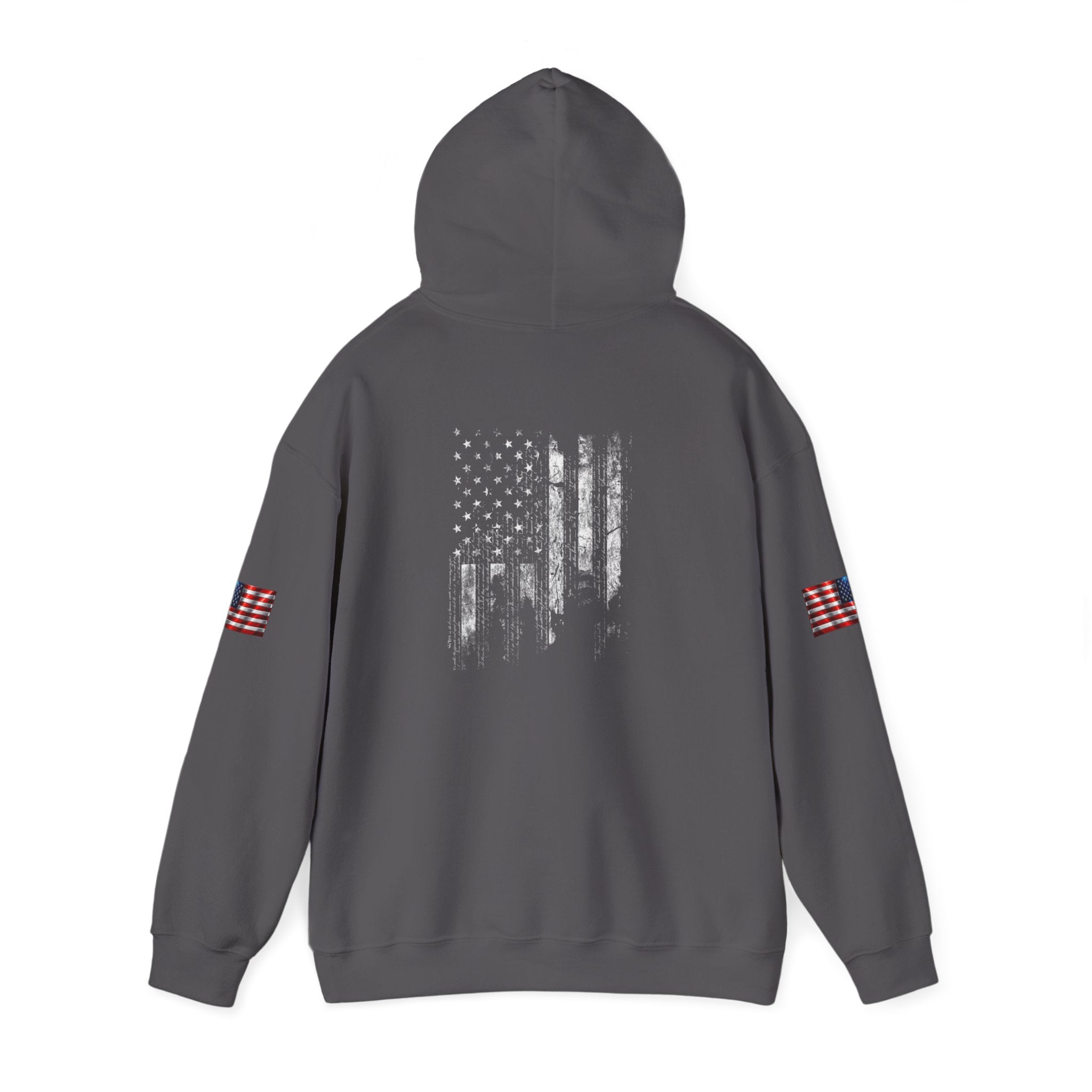Born Free Hoodie — Minimalist White Pullover with 'BORN FREE' Text