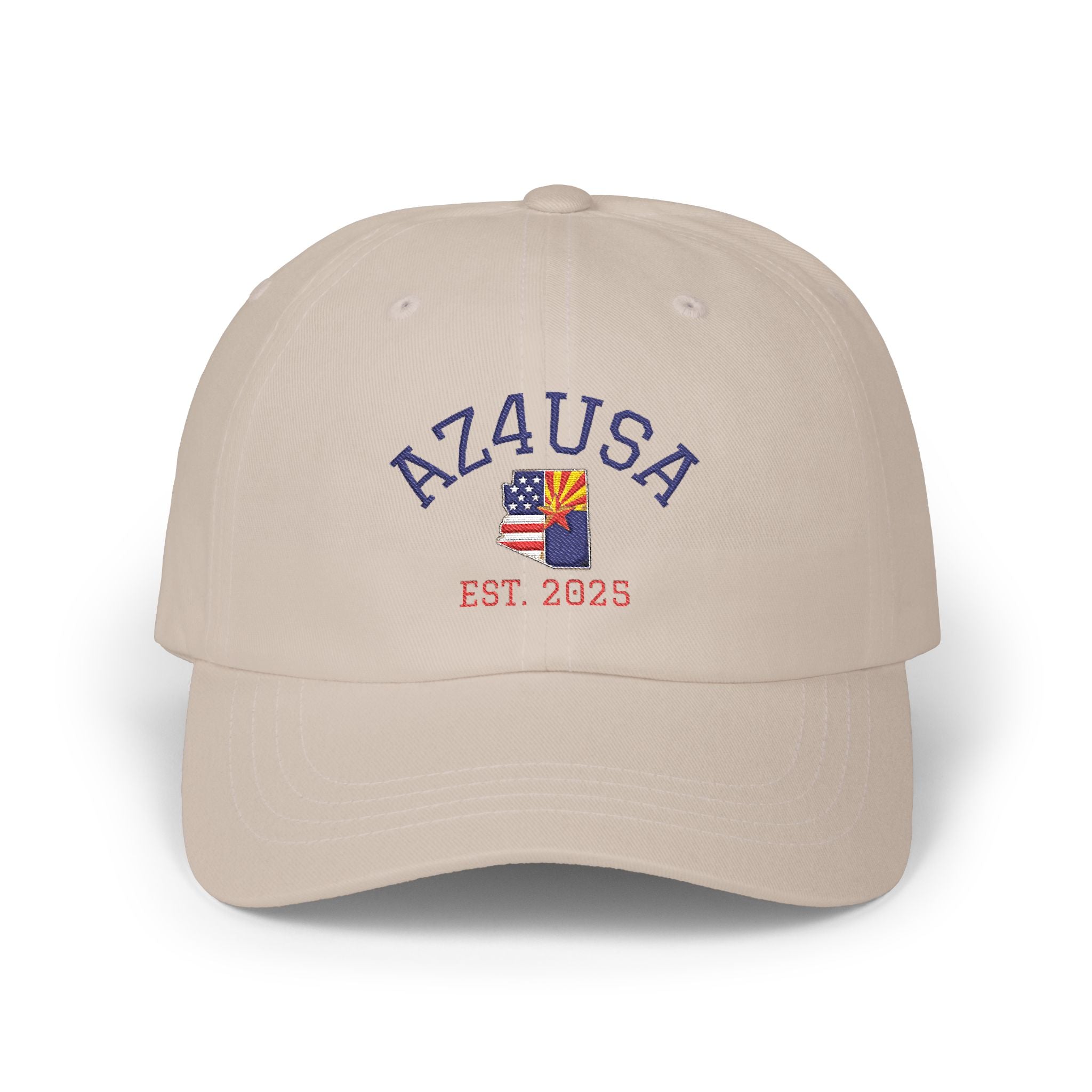 Classic Dad Cap with AZ4USA Design, Ideal for Casual Outings, Gifts, Holidays, Sports Events, Travel