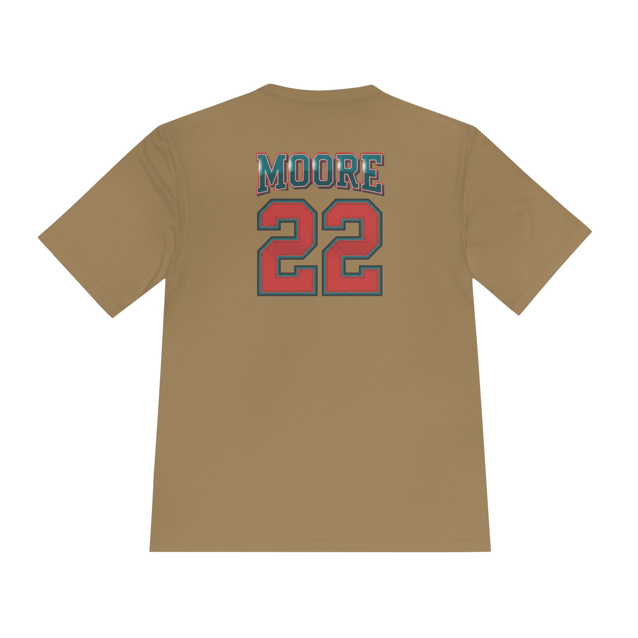 47 Sports Graphic Tee — Custom 'Moore 22' Athletic Moisture‑Wicking Shirt