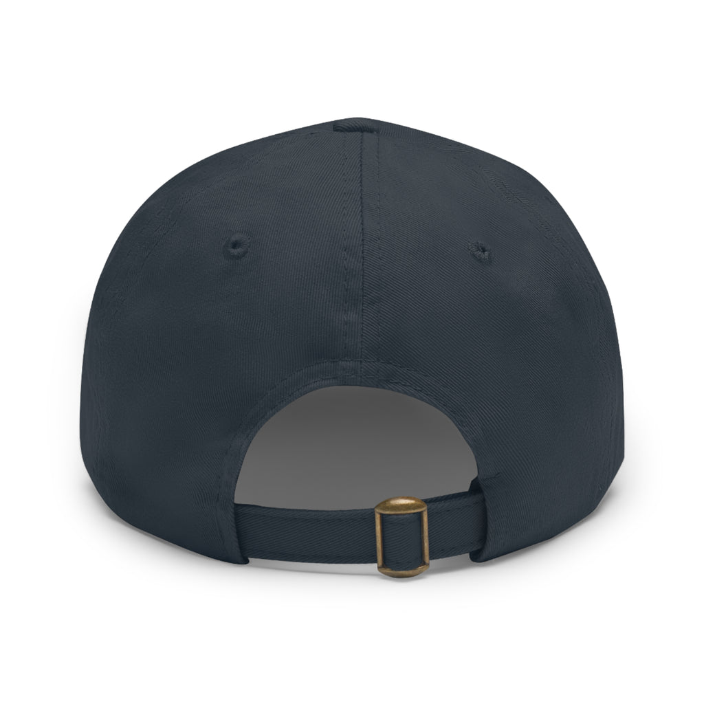 Leather Patch Dad Hat — AZ Monogram Patch Cap