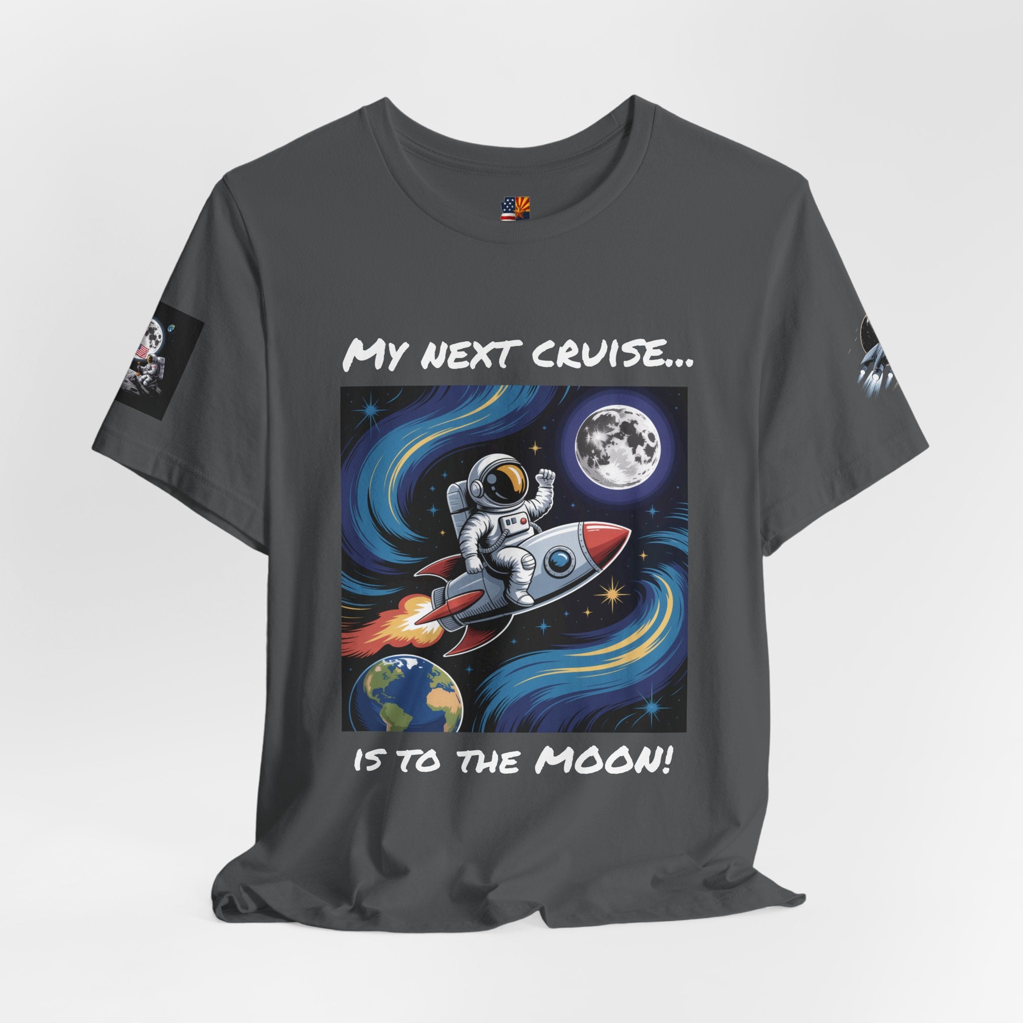 Cosmic Adventure Tee - Unisex Jersey Short Sleeve Tee, Space Lover Gift, Astronaut T-Shirt, Sci-Fi Apparel, Gift for Him/Her