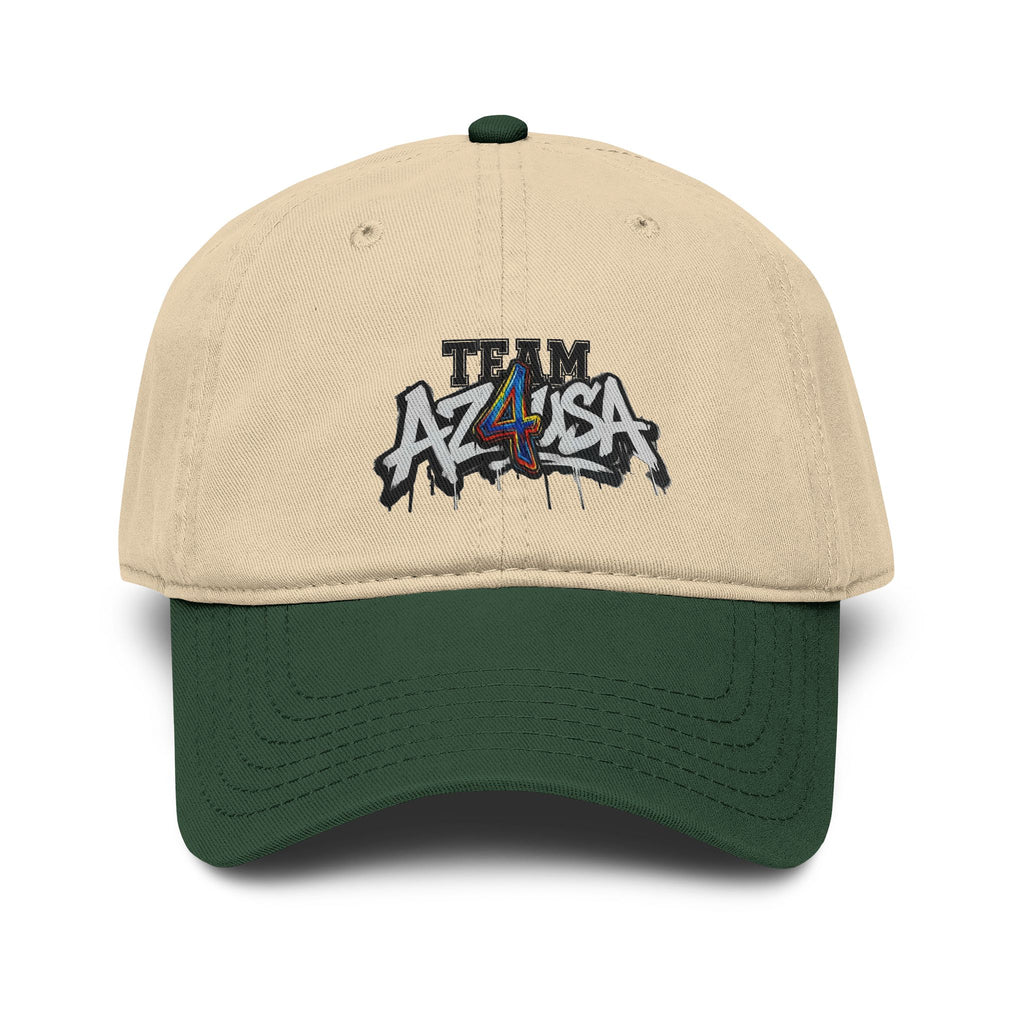 Team Azusa Washed Baseball Cap — Vintage Graffiti Logo Hat