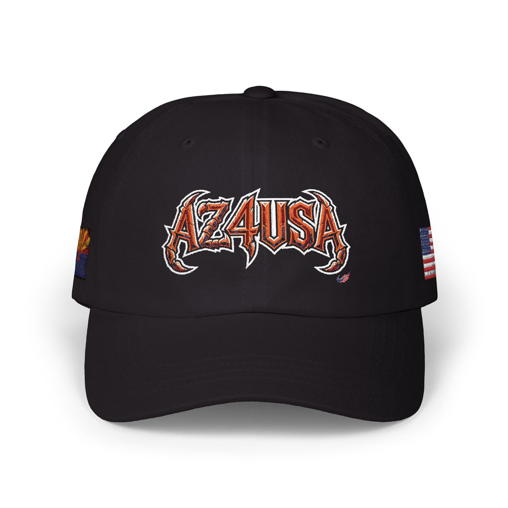 Dad Cap — Retro Grunge Scorpion Patch Baseball Hat