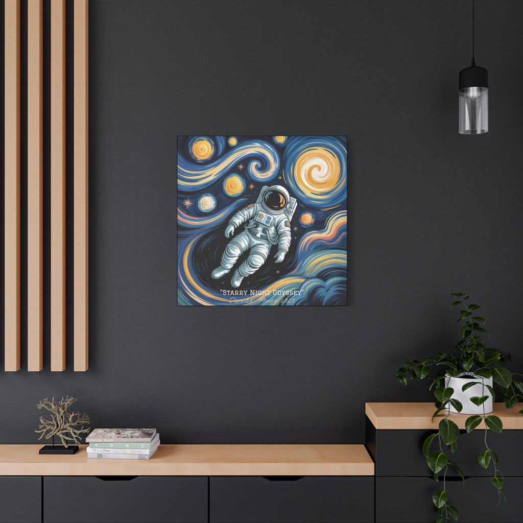 "Starry Night Odyssey" 2025 - Matte Stretched Canvas Wall Art