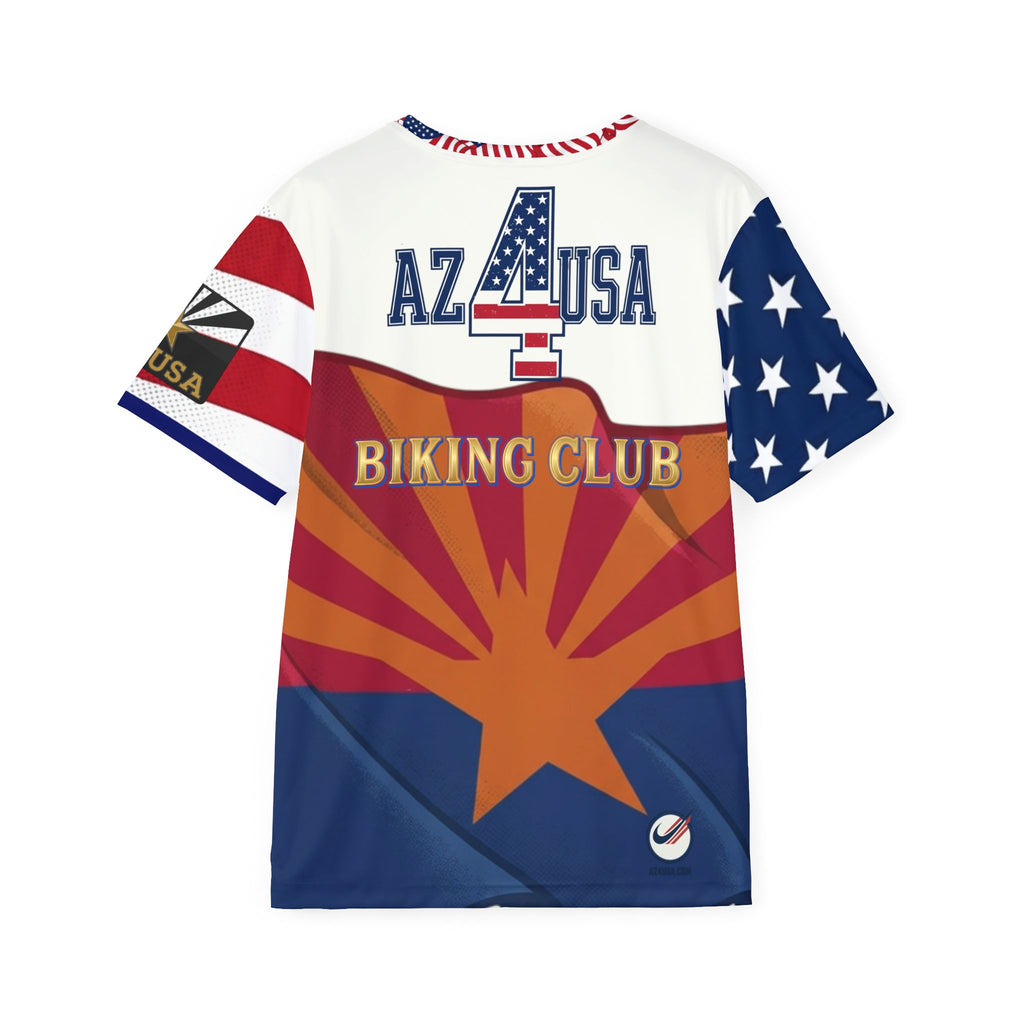USA Flag Soccer Jersey – Red White Blue Athletic Tee (Number 22)