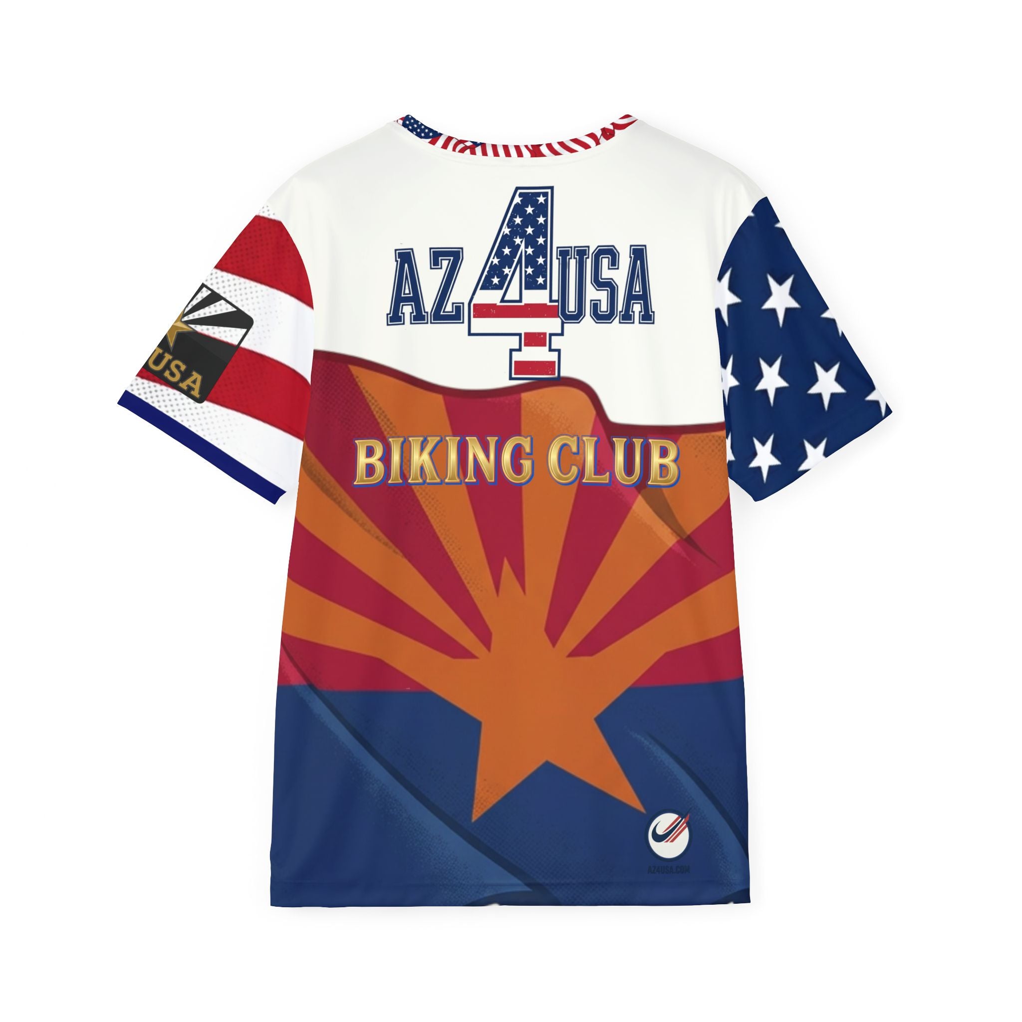 USA Flag Soccer Jersey – Red White Blue Athletic Tee (Number 22)
