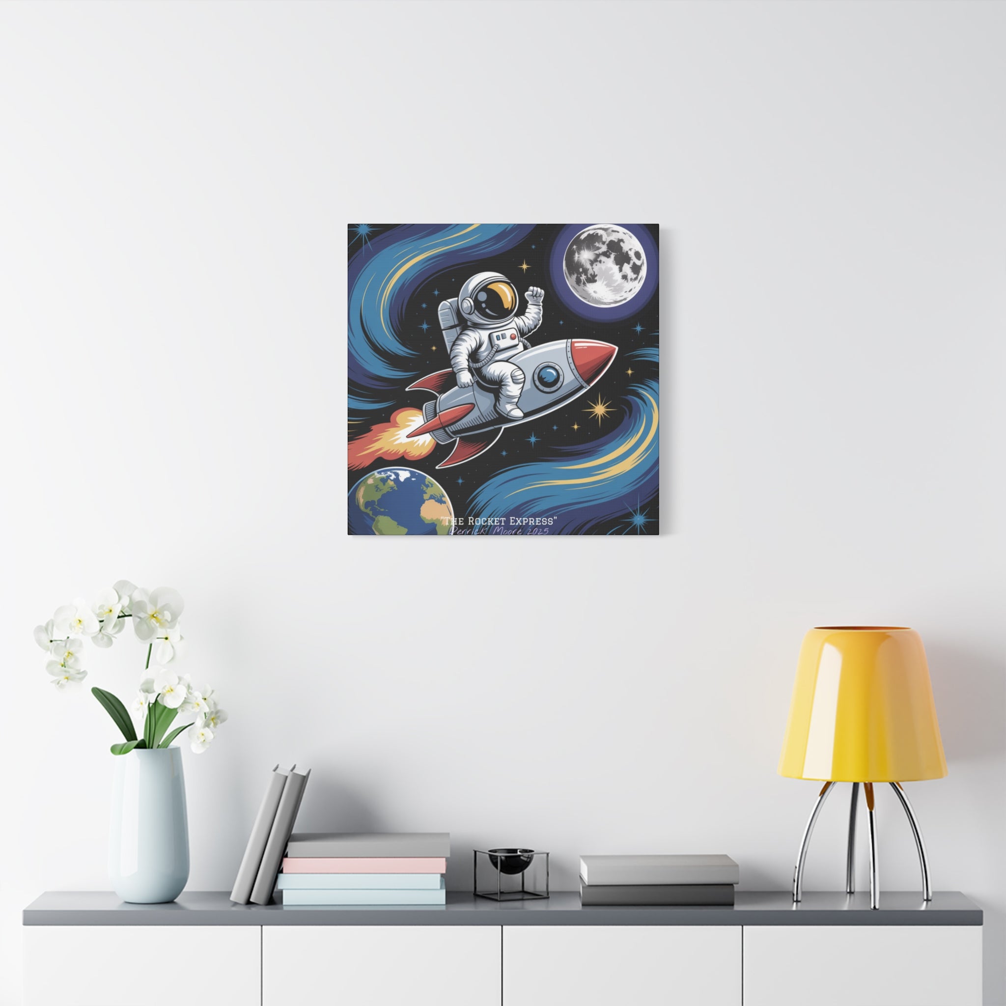 "The Rocket Express" 2025 - Matte Stretched Canvas Wall Art