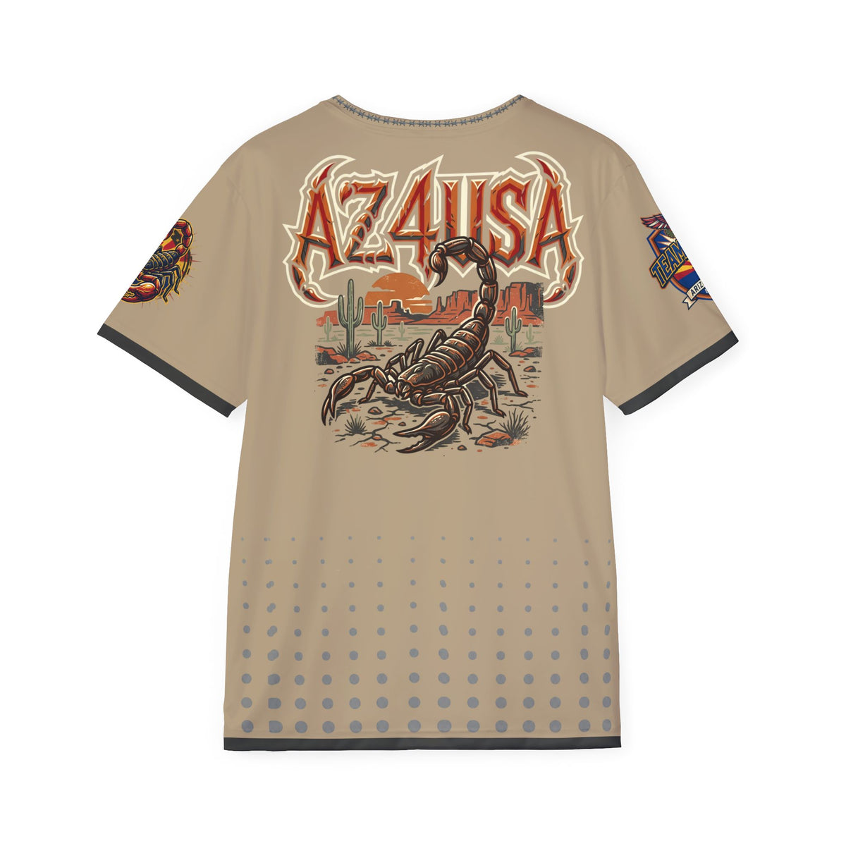 Az4USA Scorpion Sports Jersey - Men’s Desert Graphic Athletic Tee