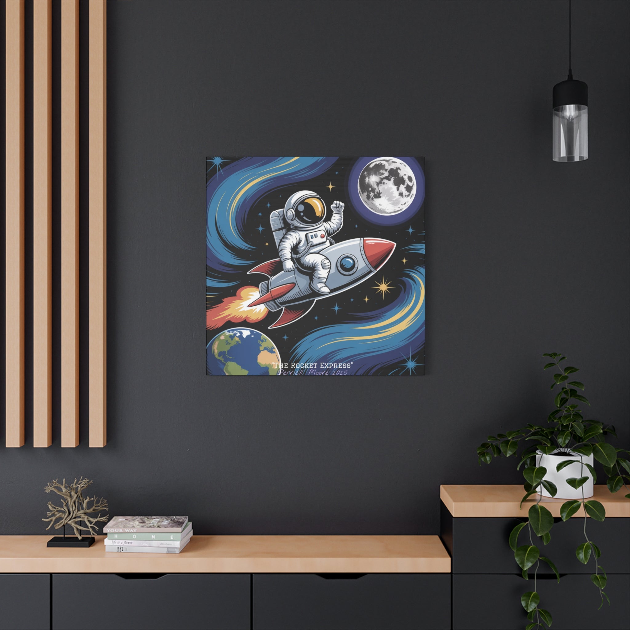 "The Rocket Express" 2025 - Matte Stretched Canvas Wall Art