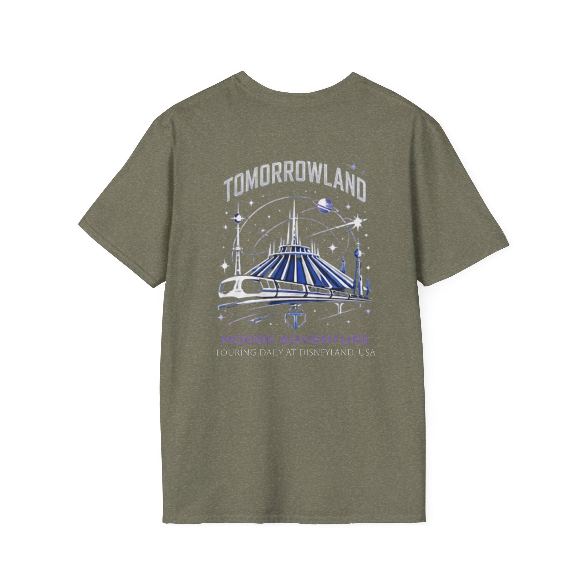 Tomorrowland 'Moore Adventure' Logo T‑Shirt — Retro Space Adventure Graphic Tee