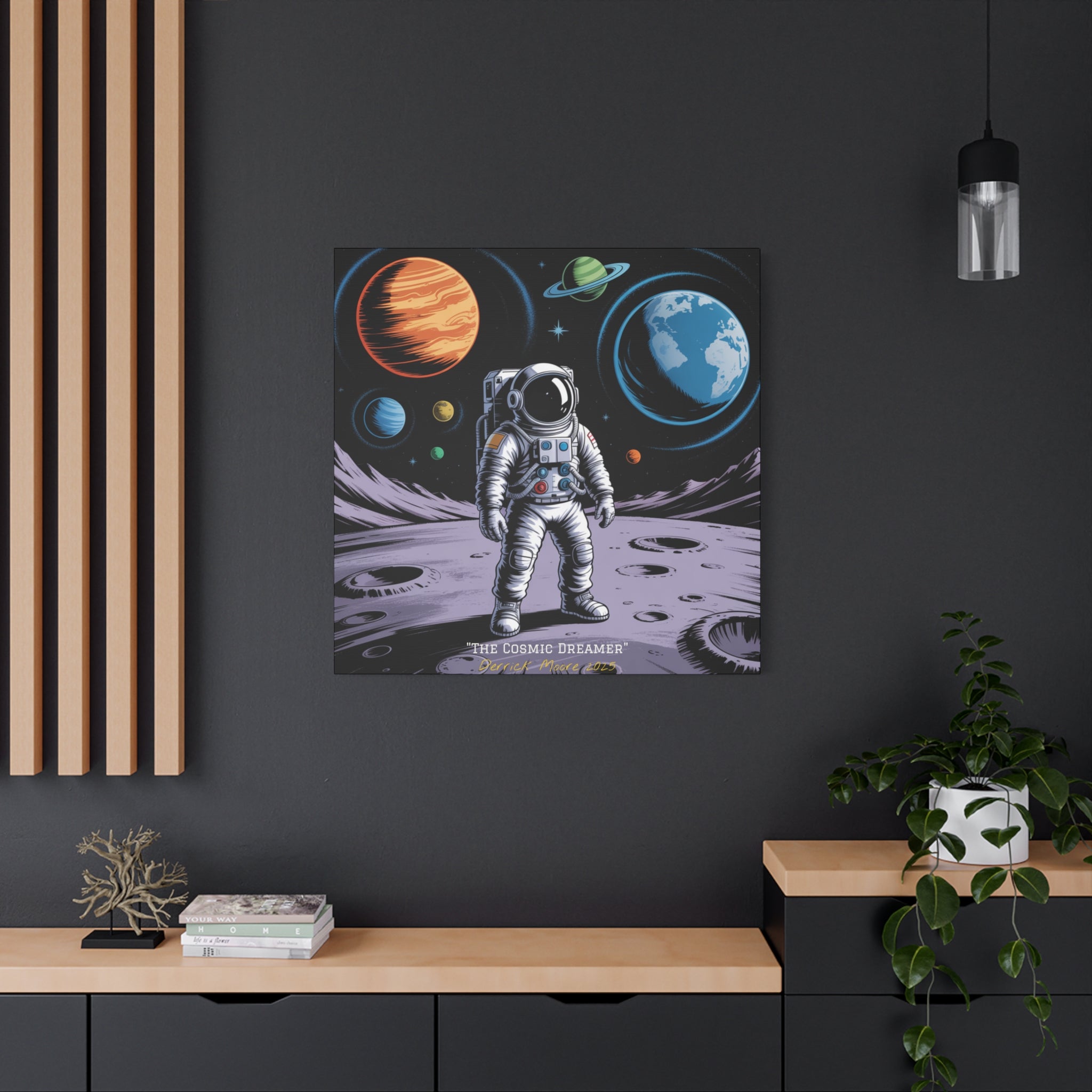 "The Cosmic Dreamer" 2025 - Matte Stretched Canvas Wall Art