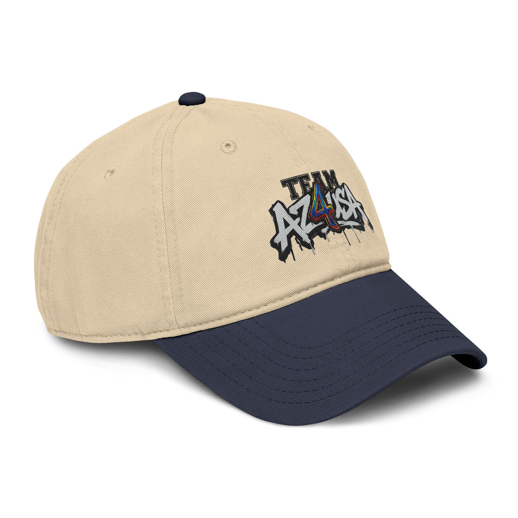 Team Azusa Washed Baseball Cap — Vintage Graffiti Logo Hat
