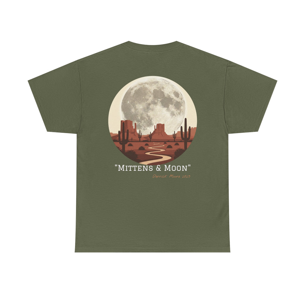 "Mittens & Moon" Graphic Tee--Moonrise Desert T‑Shirt