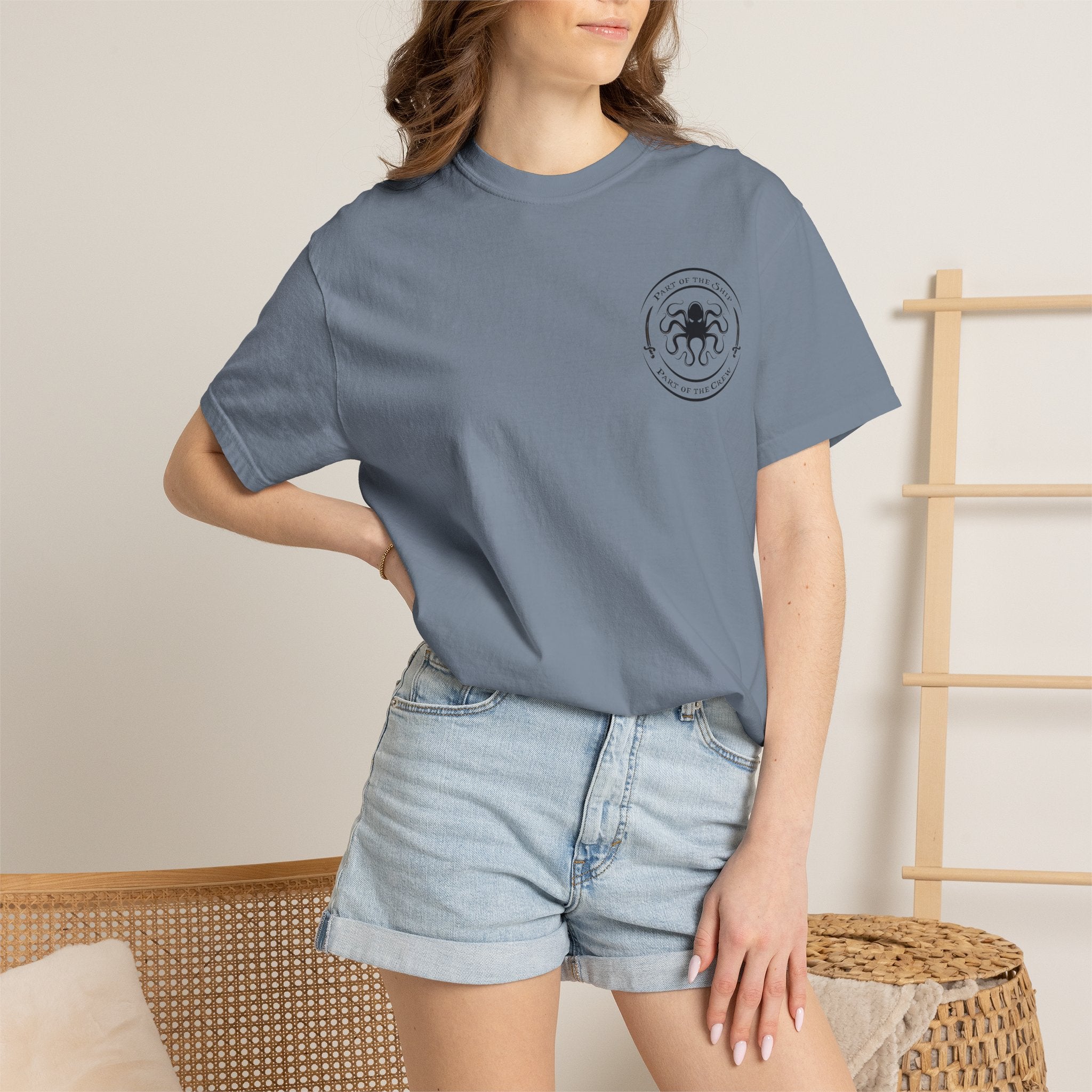 Pirate Skull T-Shirt — “It’s All Fun & Games… until someone needs an eye patch” Novelty Tee