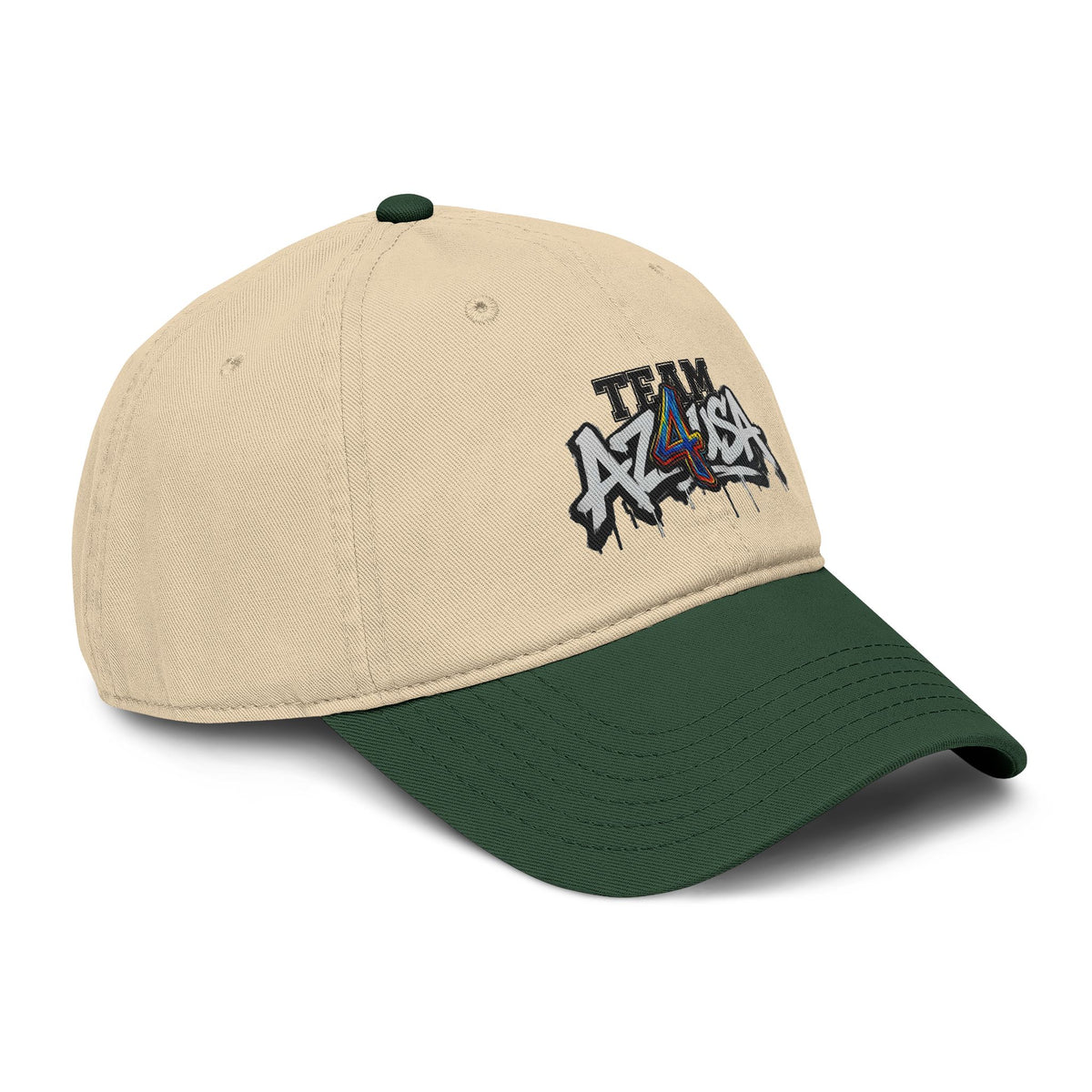Team Azusa Washed Baseball Cap — Vintage Graffiti Logo Hat