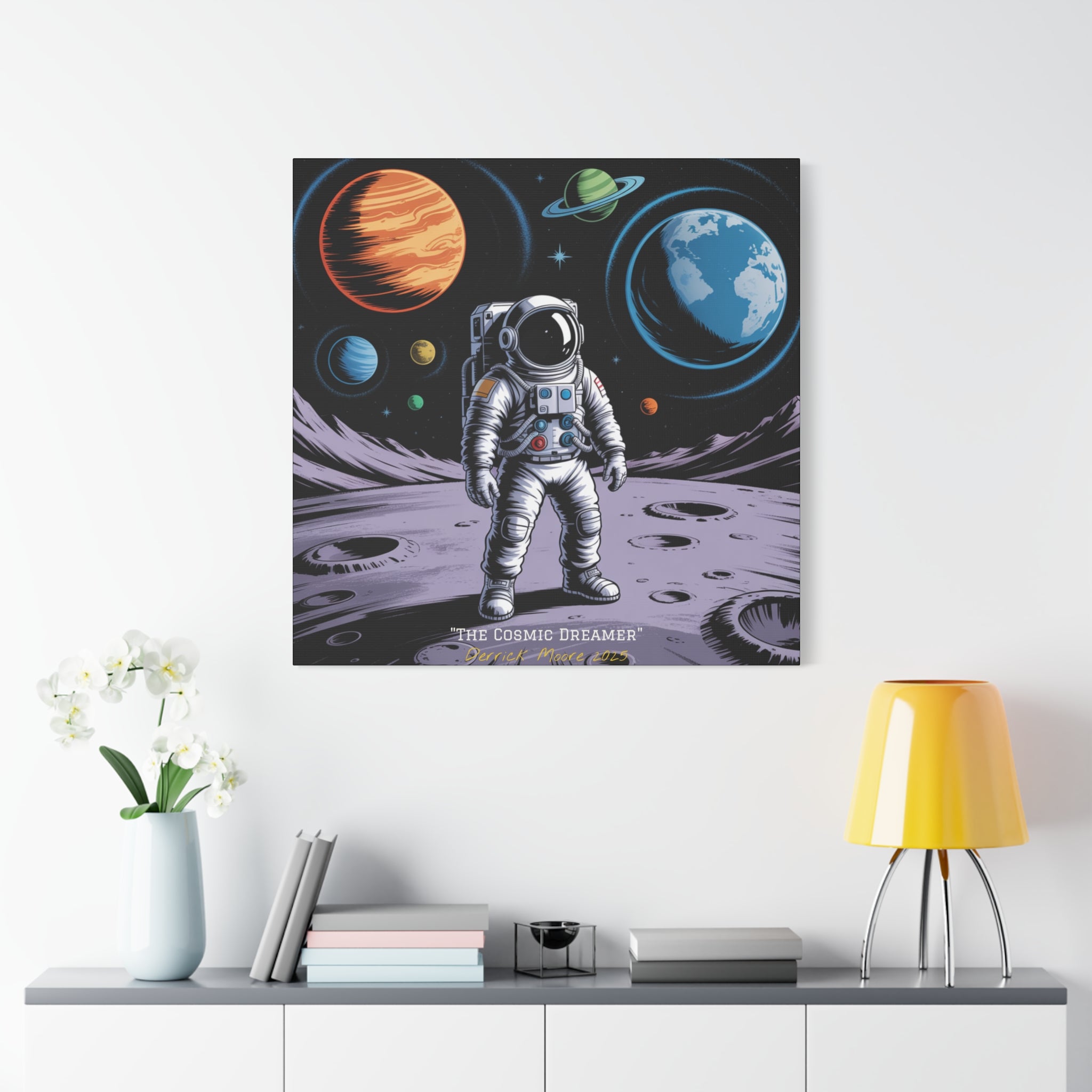 "The Cosmic Dreamer" 2025 - Matte Stretched Canvas Wall Art
