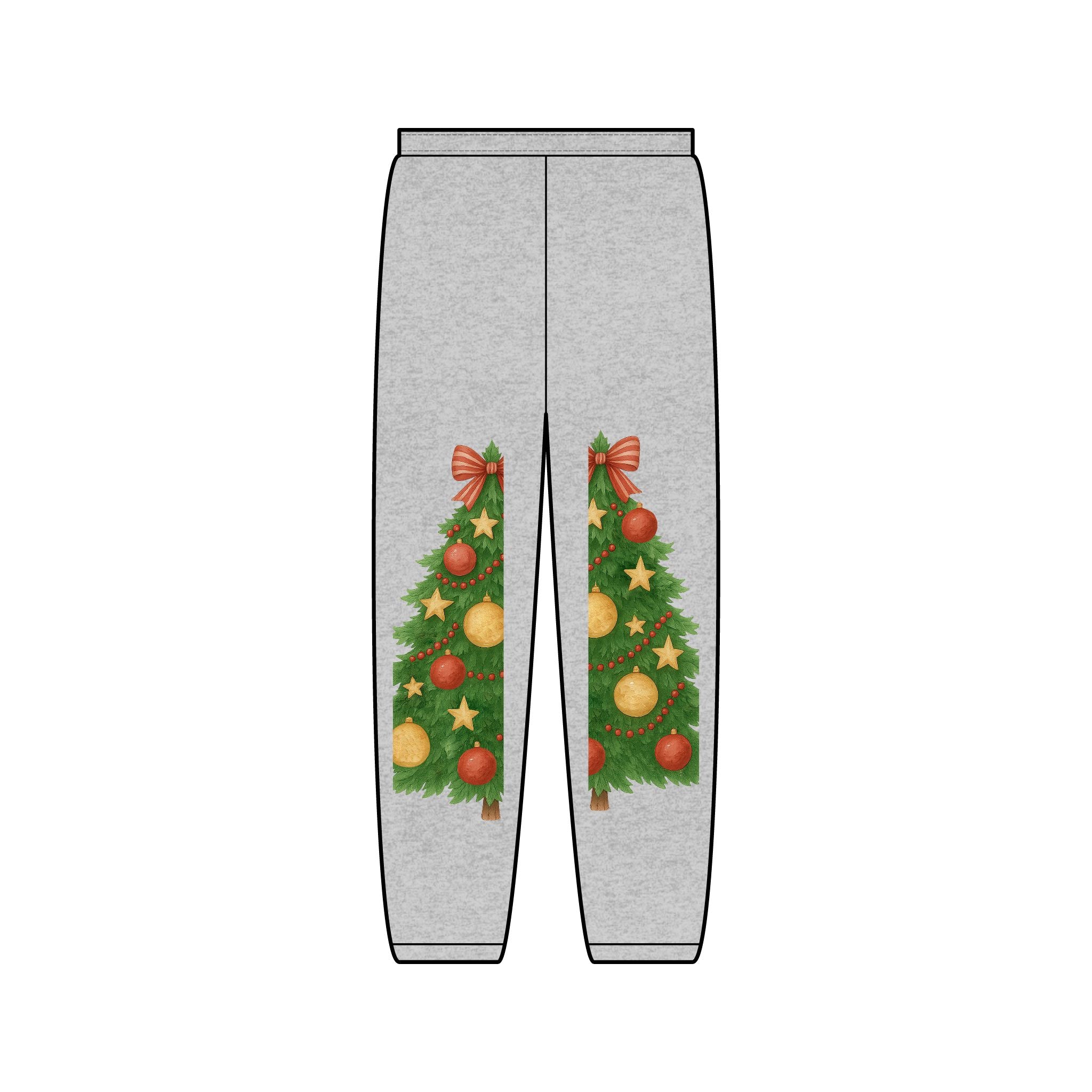 Gingerbread & Christmas Tree Holiday Sweatpants