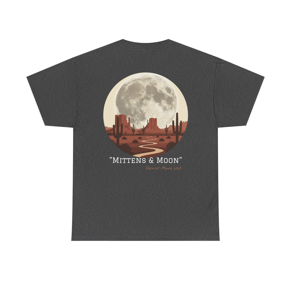 "Mittens & Moon" Graphic Tee--Moonrise Desert T‑Shirt