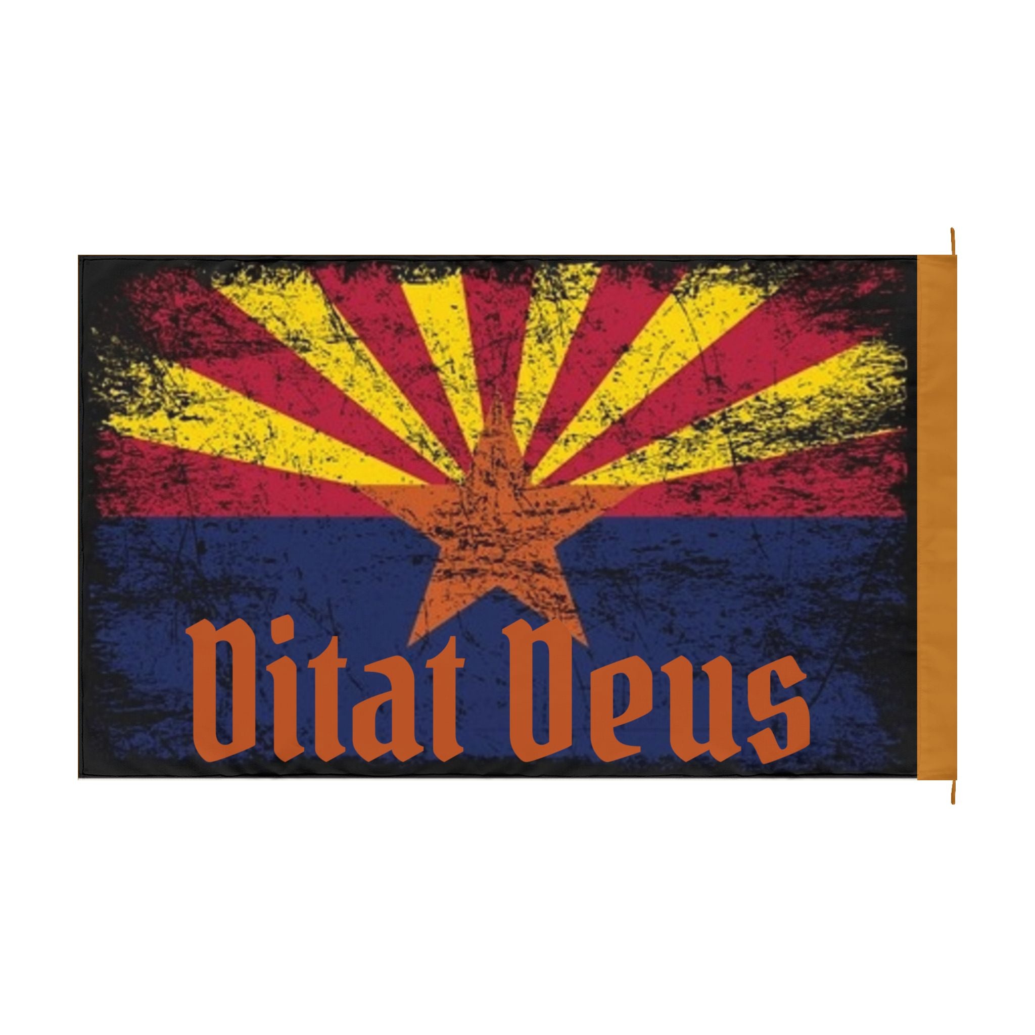 Arizona Azusa Double-Sided Decorative Flag – ‘Ditat Deus’ Patriotic State Banner