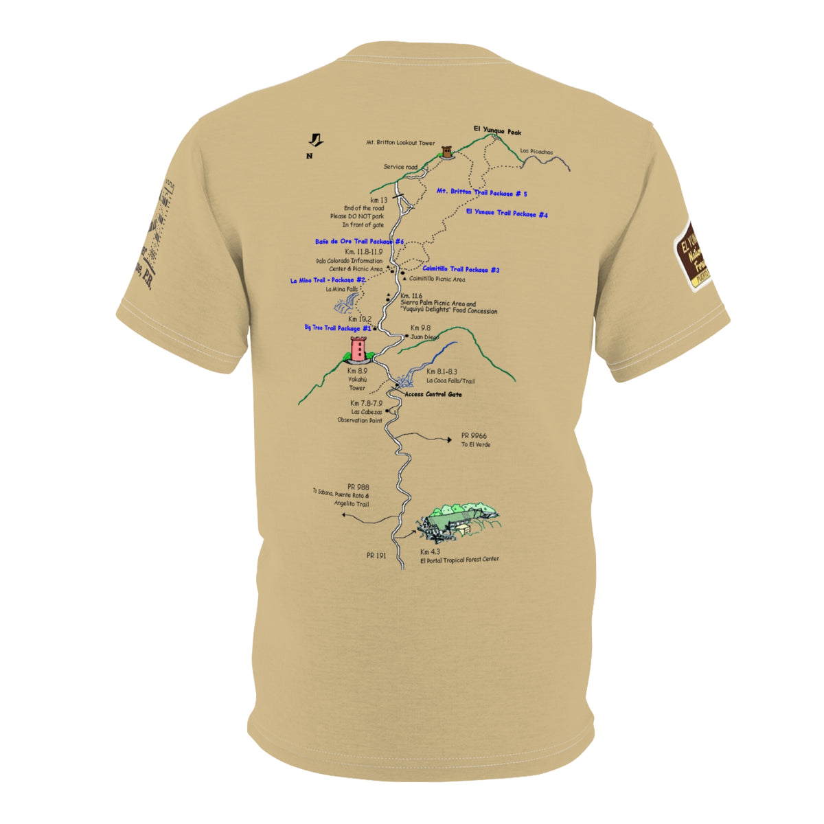 El Yunque Puerto Rico Tee — National Rain Forest Vintage Travel Shirt
