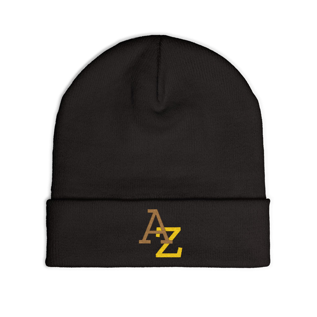 Embroidered AZ Logo Knit Beanie — Cozy Winter Hat