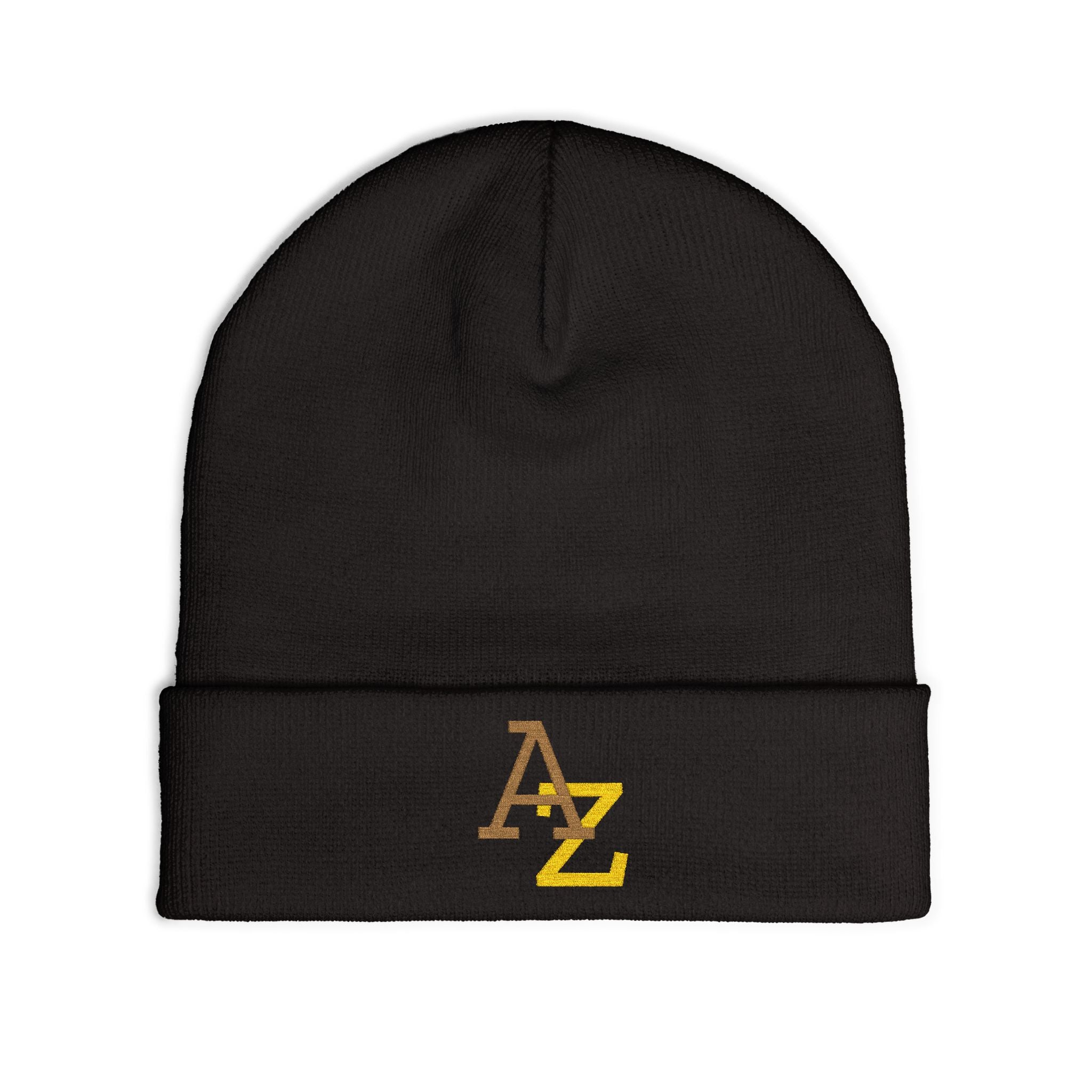 Embroidered AZ Logo Knit Beanie — Cozy Winter Hat