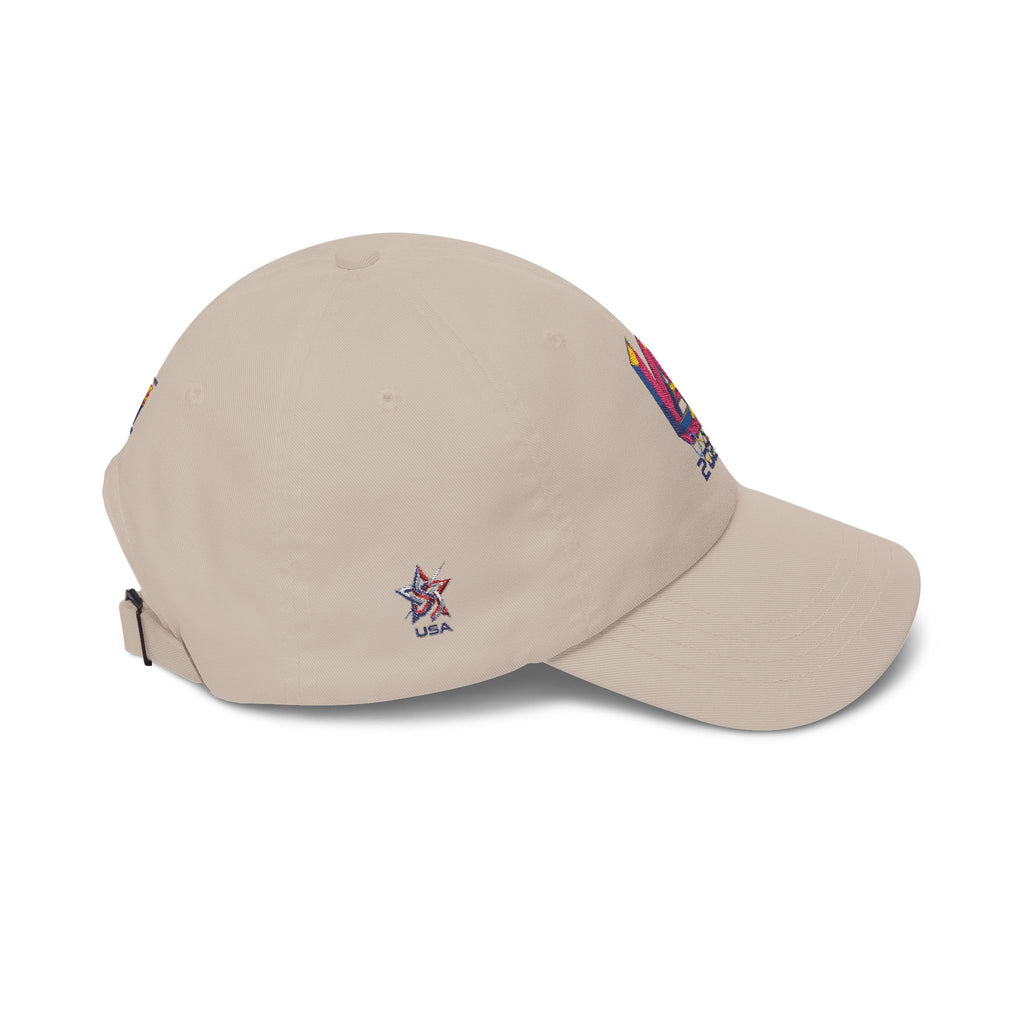2028 VA Dad Cap – Retro Multicolor Embroidered Baseball Hat with American Flag