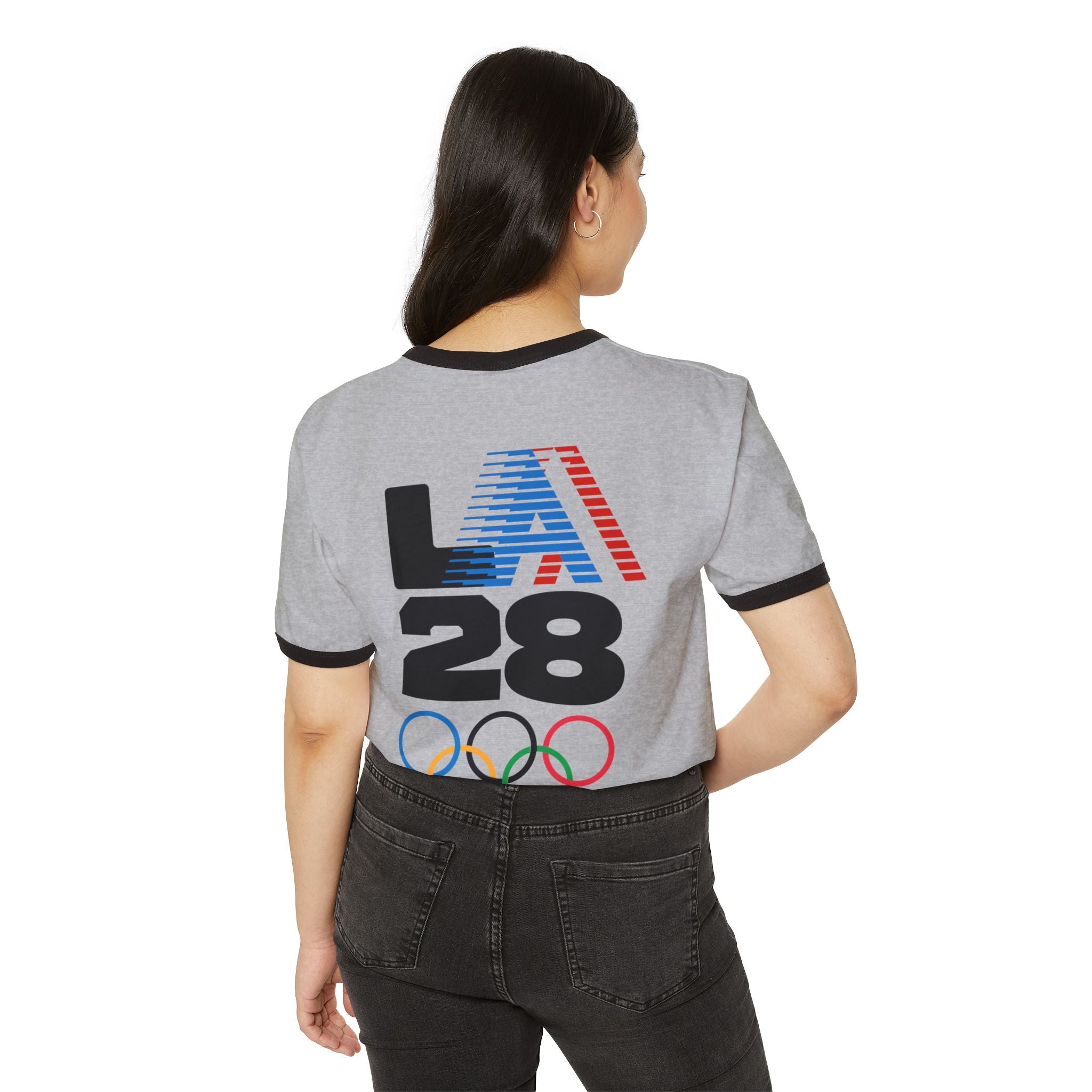 Team USA Ringer T‑Shirt — LA28 Olympic Retro Tee