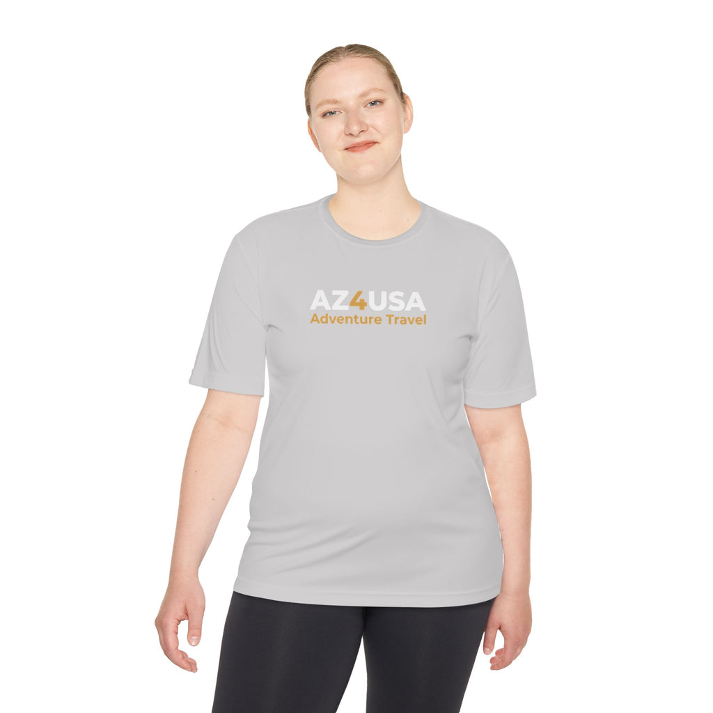 Adventure Travel Tee — “Adventure with a Sting!” Graphic Moisture-Wicking Shirt