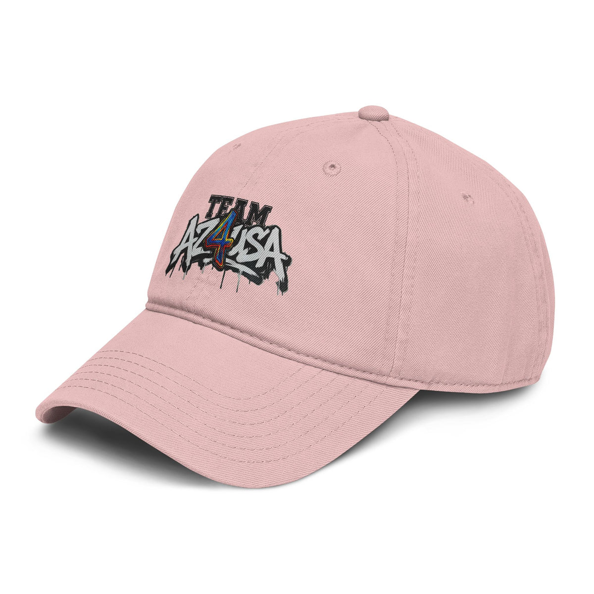 Team Azusa Washed Baseball Cap — Vintage Graffiti Logo Hat
