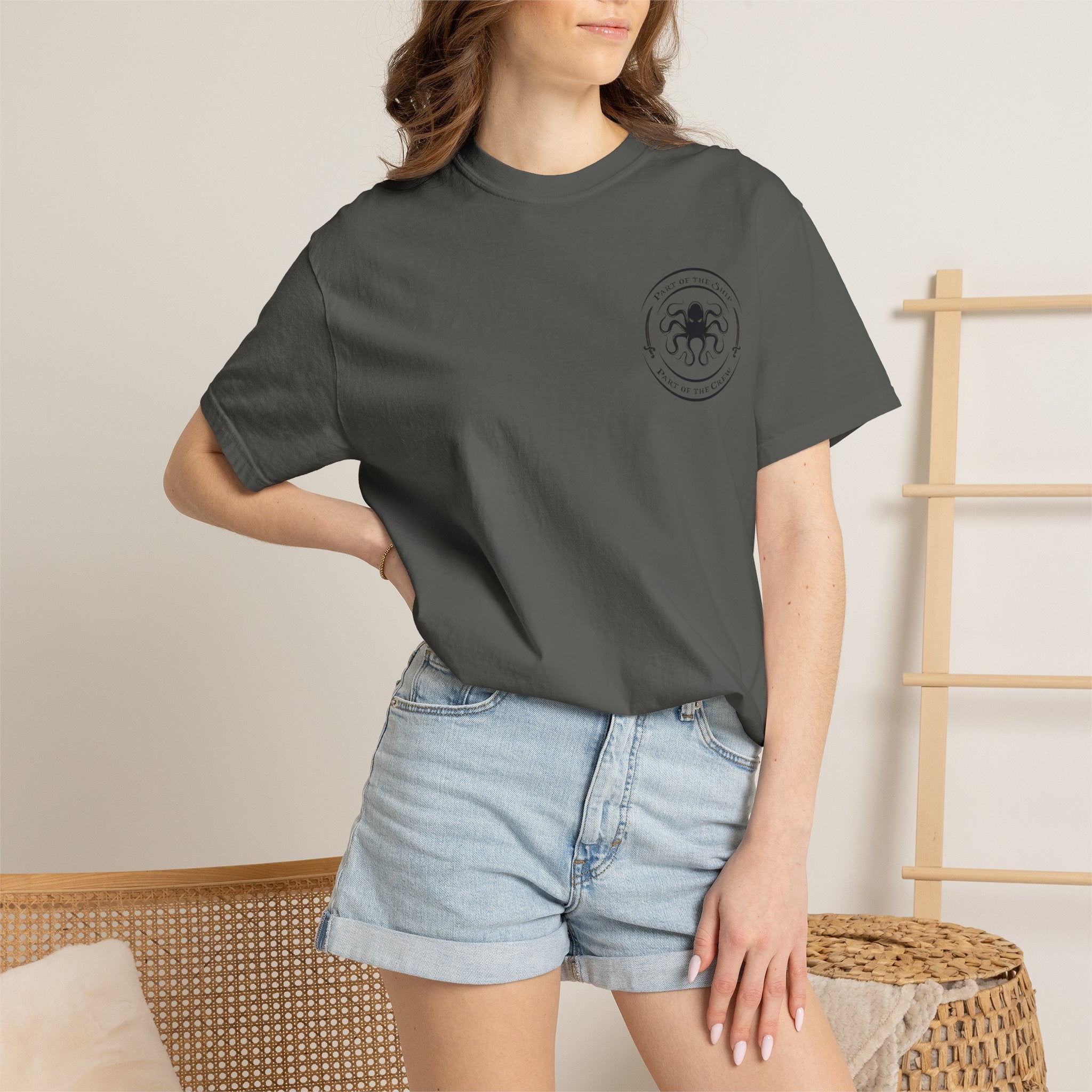 Pirate Skull T-Shirt — “It’s All Fun & Games… until someone needs an eye patch” Novelty Tee