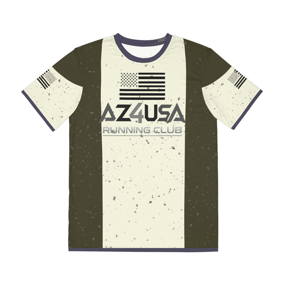 AZ4USA Running Club Tee — Mesa Arizona American Flag Performance Shirt