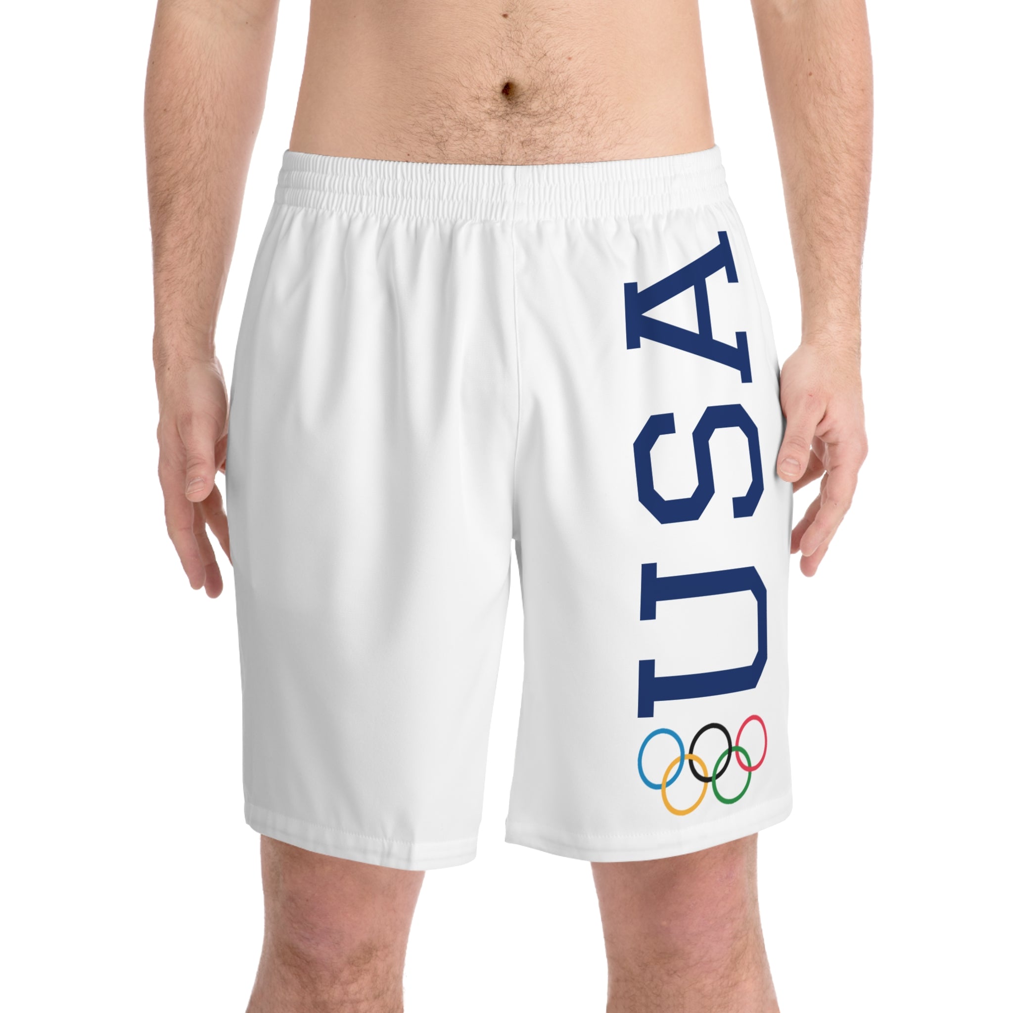 USA 2028 Beach Shorts — Men’s Athletic Swim Trunks