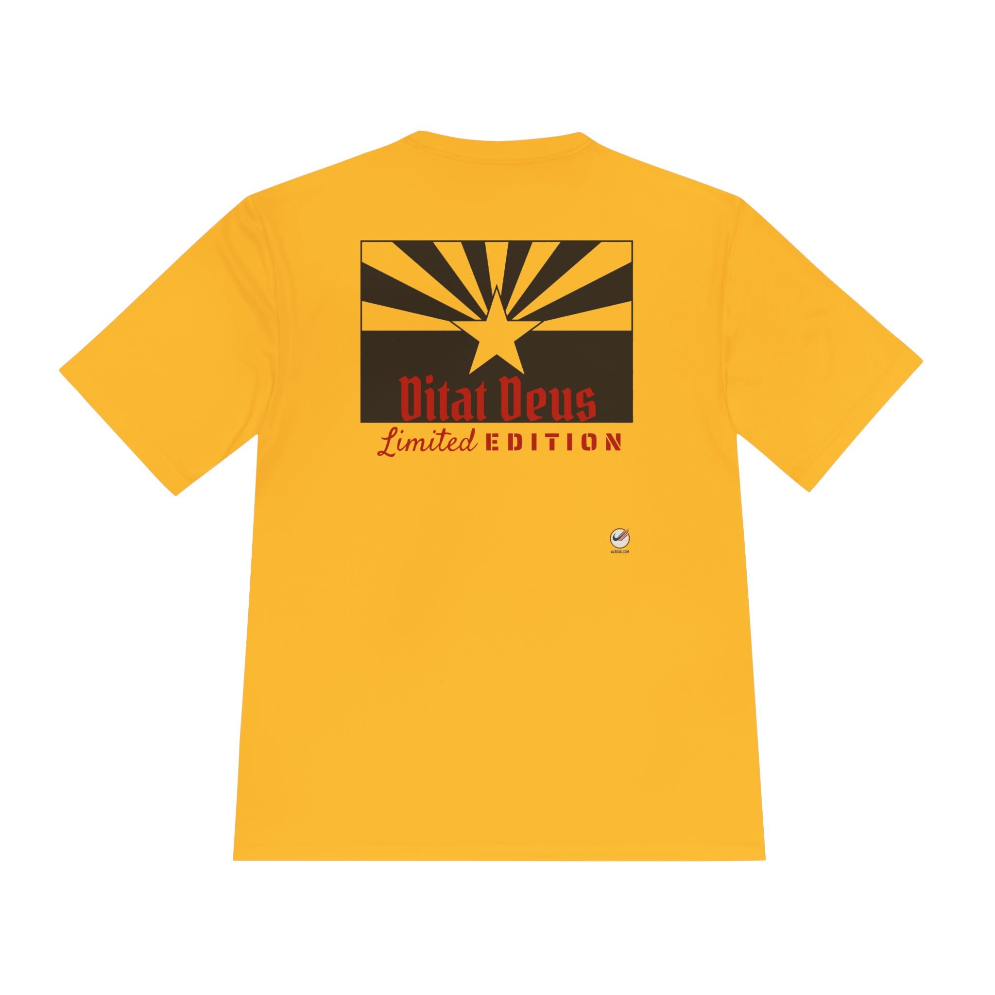Arizona Born Tee — State Outline & Retro Flag Graphic Moisture-Wicking Shirt