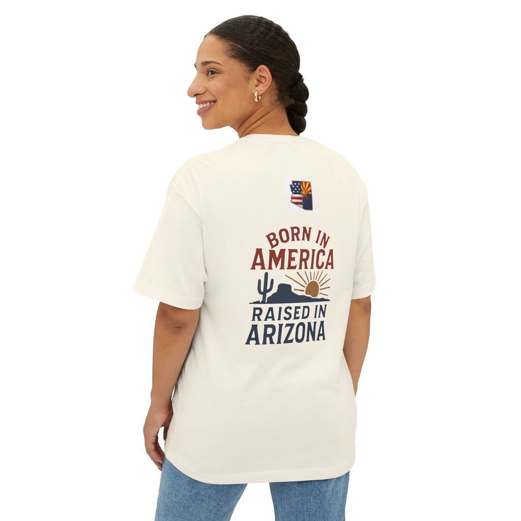 Arizona Pride Boxy Tee - Unisex Oversized T-Shirt, Casual Wear, Summer Essential, Gift for Travelers, American Southwest Apparel