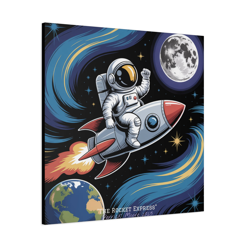 "The Rocket Express" 2025 - Matte Stretched Canvas Wall Art