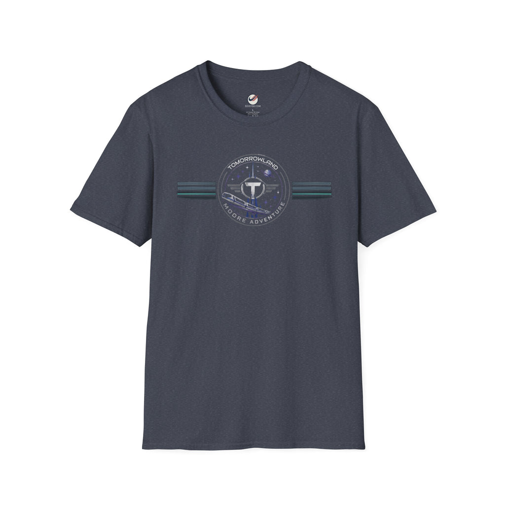 Tomorrowland 'Moore Adventure' Logo T‑Shirt — Retro Space Adventure Graphic Tee