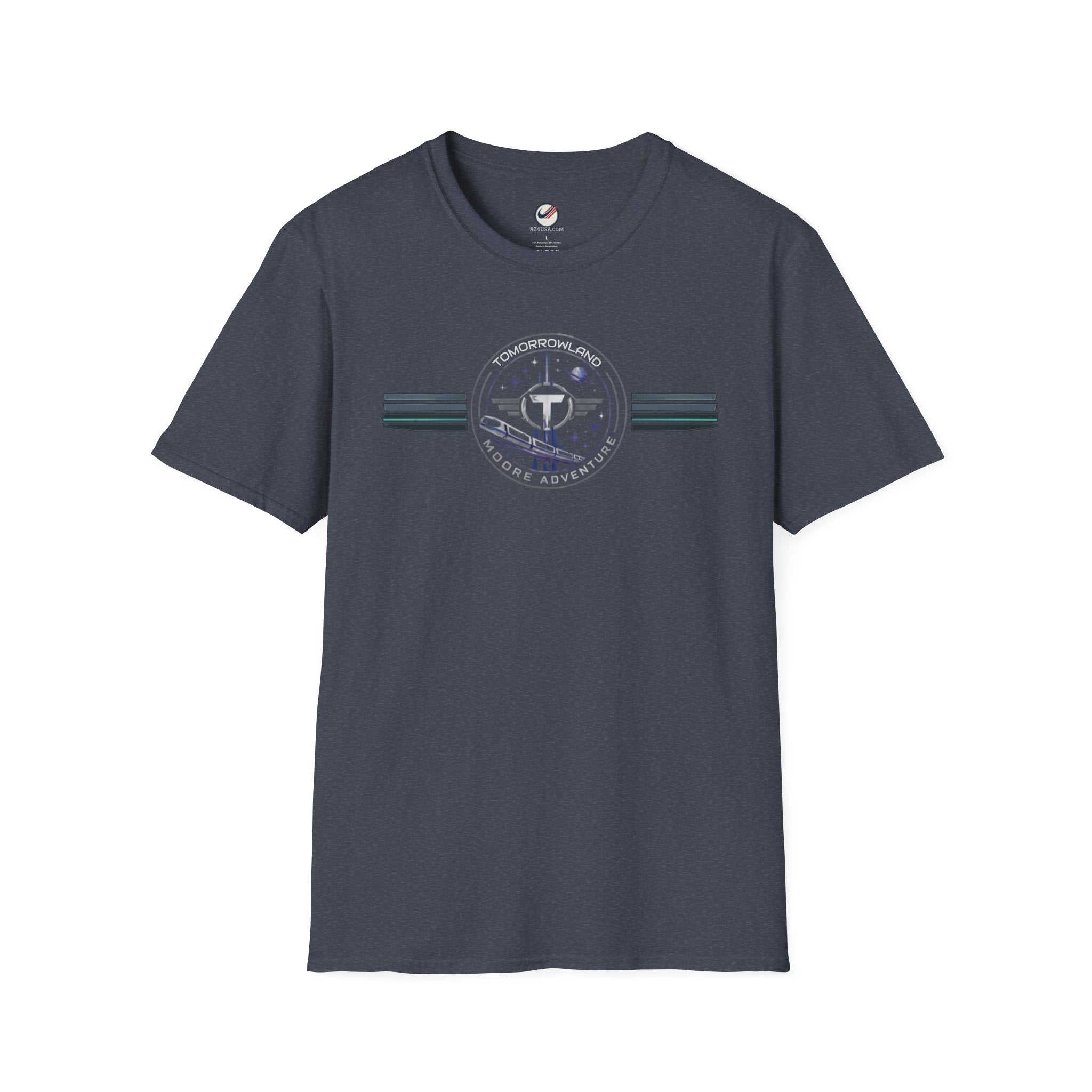 Tomorrowland 'Moore Adventure' Logo T‑Shirt — Retro Space Adventure Graphic Tee