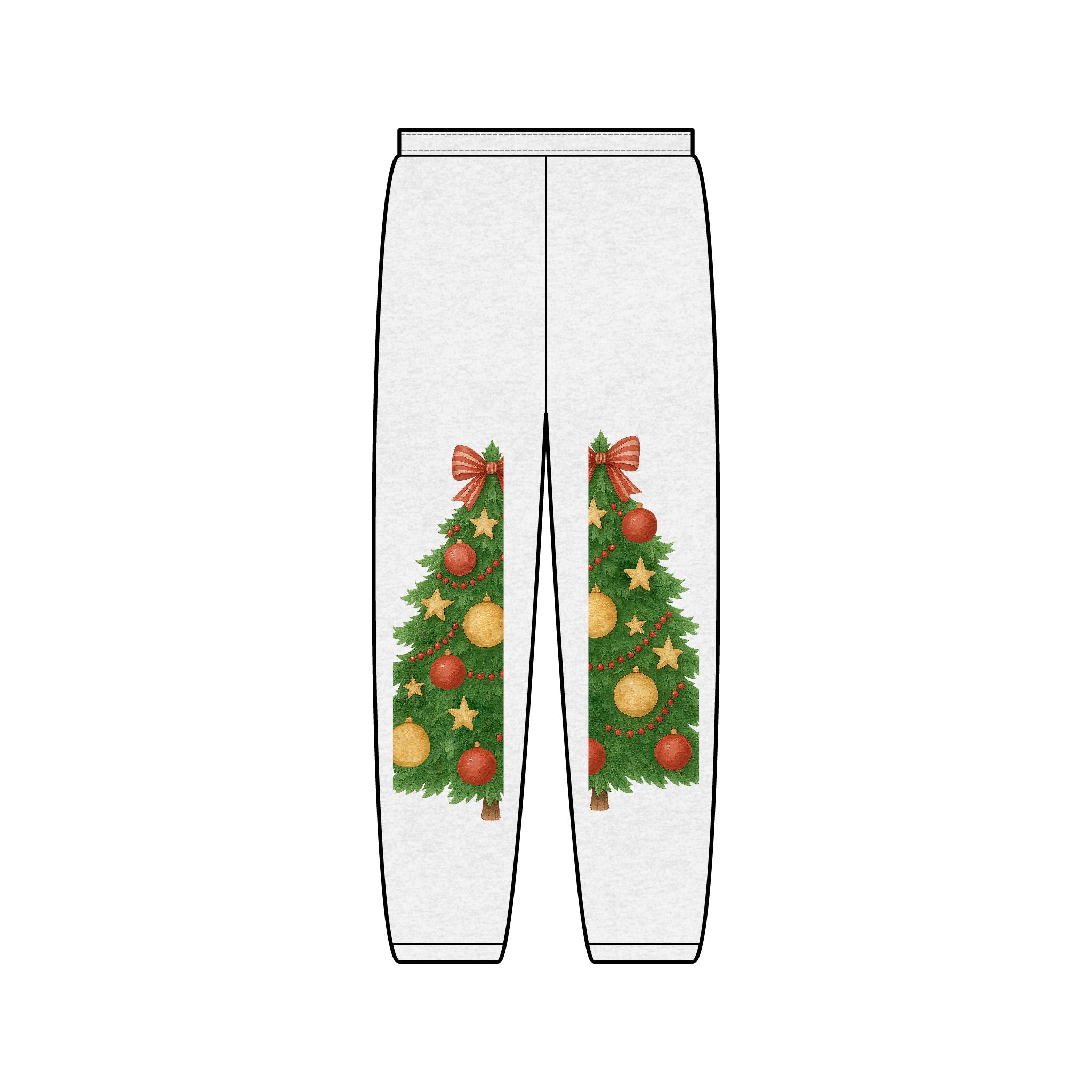 Gingerbread & Christmas Tree Holiday Sweatpants
