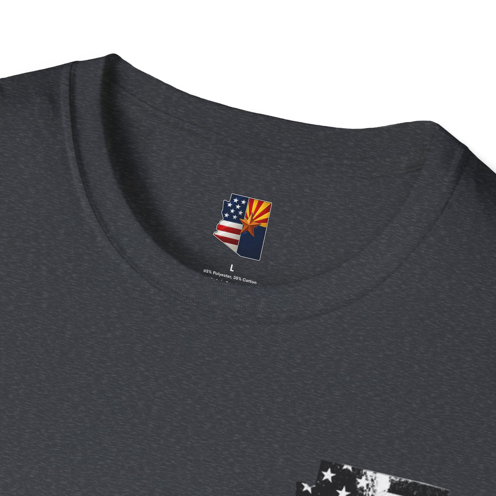 Arizona Flag Pocket Unisex Softstyle T-Shirt, Casual Wear, Summer Style, Gift for Travelers, Fourth of July Tee, Outdoor Adventure Shirt