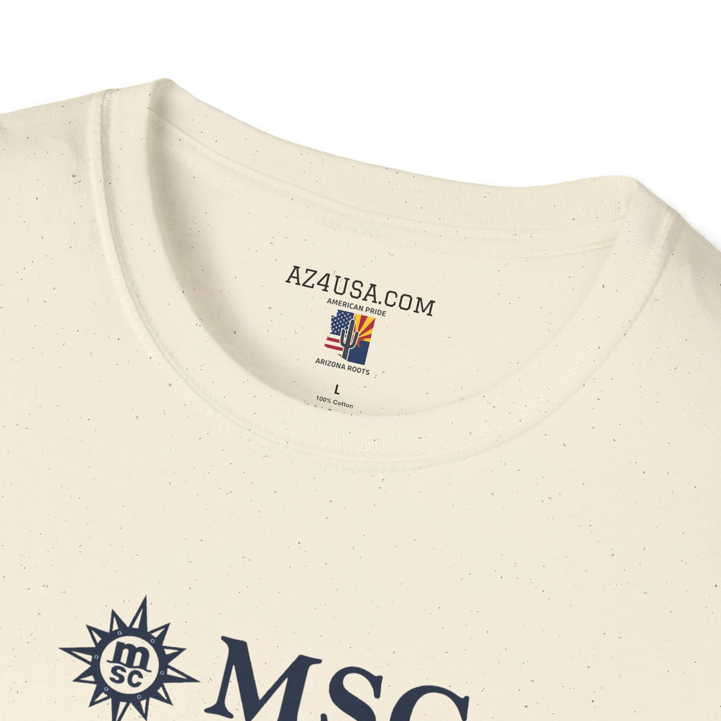MSC World America Cruise T‑Shirt — Ship Specs & Silhouette Tee